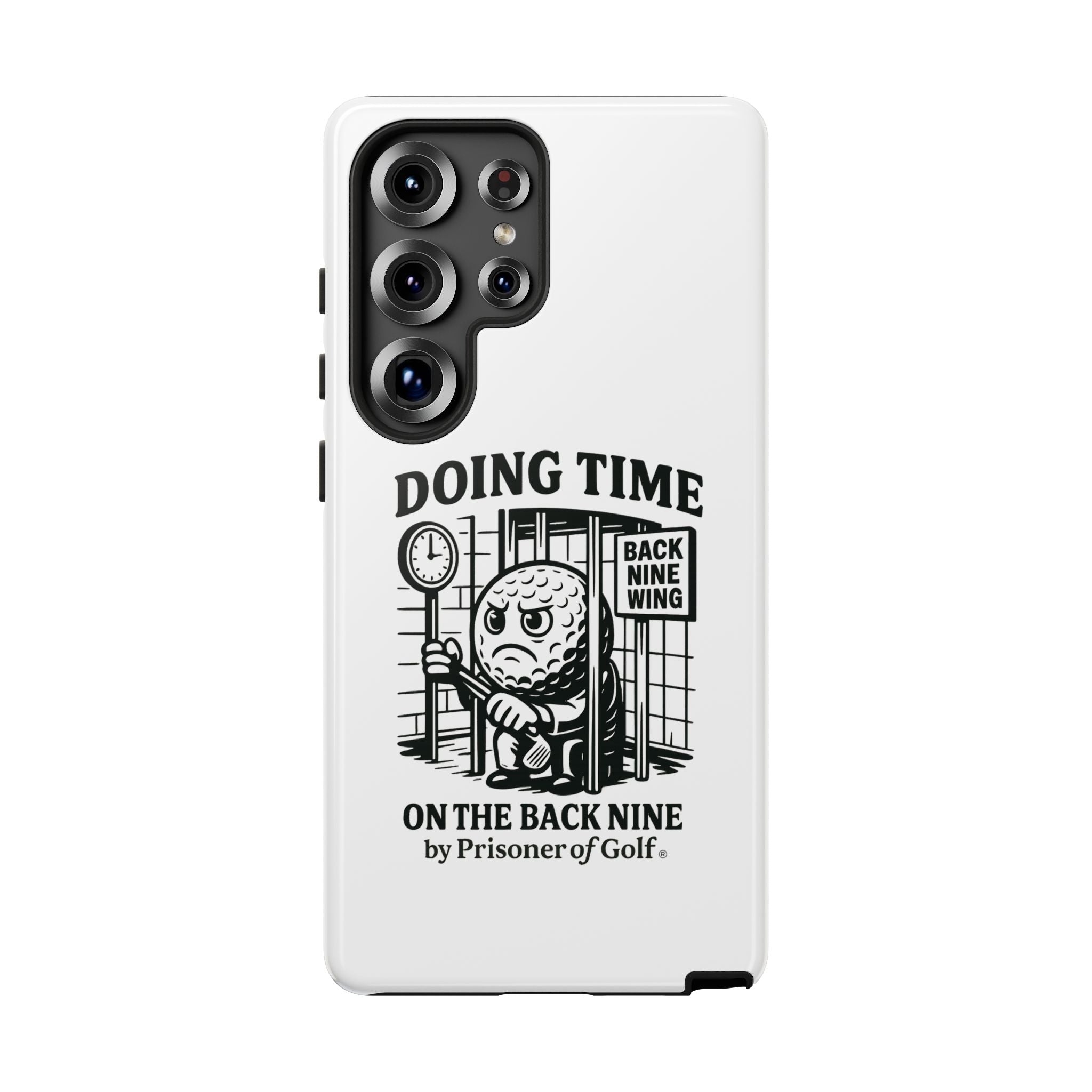 Doing Time on the Back Nine, Golf-Themed Phone Case, Funny Golf Gift, Golfer Accessory, Golf Lover's Case, Unique Sports Merchandise
