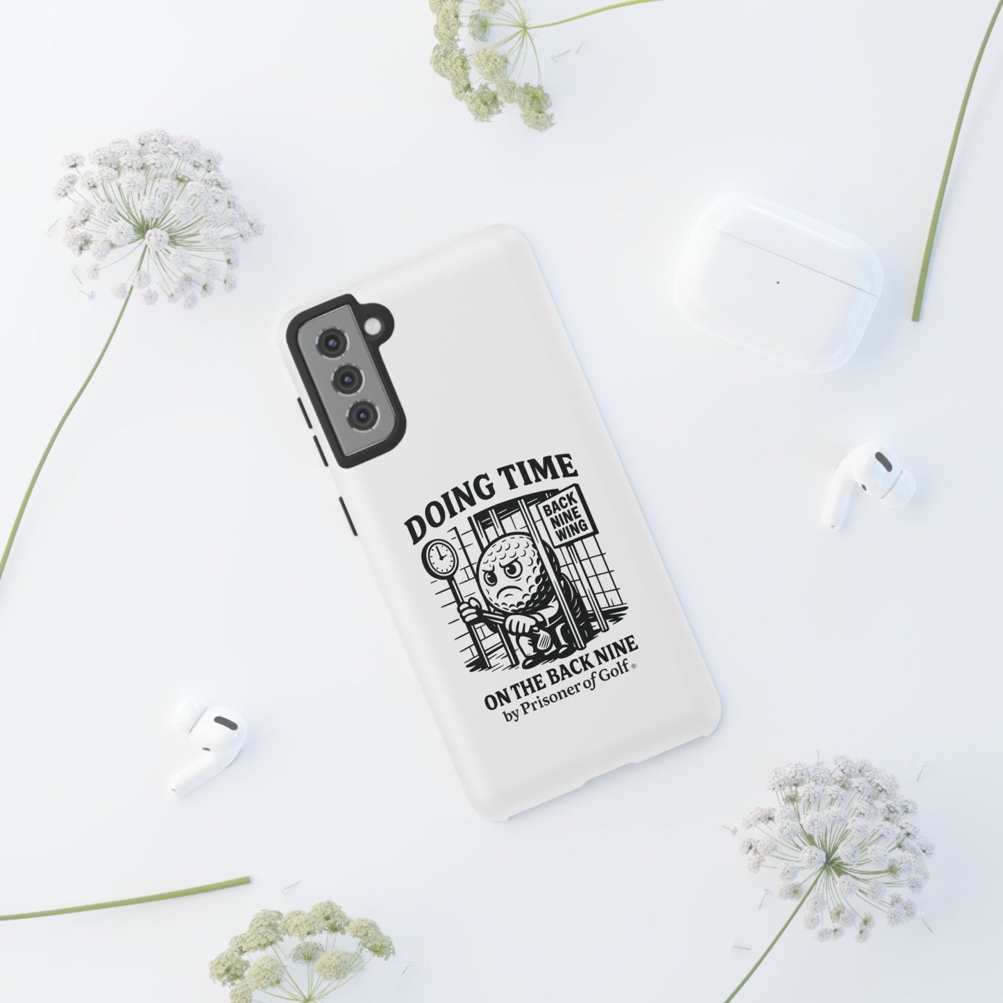 Doing Time on the Back Nine, Golf-Themed Phone Case, Funny Golf Gift, Golfer Accessory, Golf Lover's Case, Unique Sports Merchandise