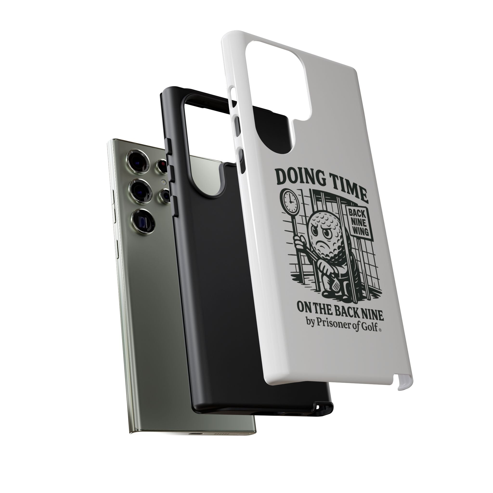 Doing Time on the Back Nine, Golf-Themed Phone Case, Funny Golf Gift, Golfer Accessory, Golf Lover's Case, Unique Sports Merchandise