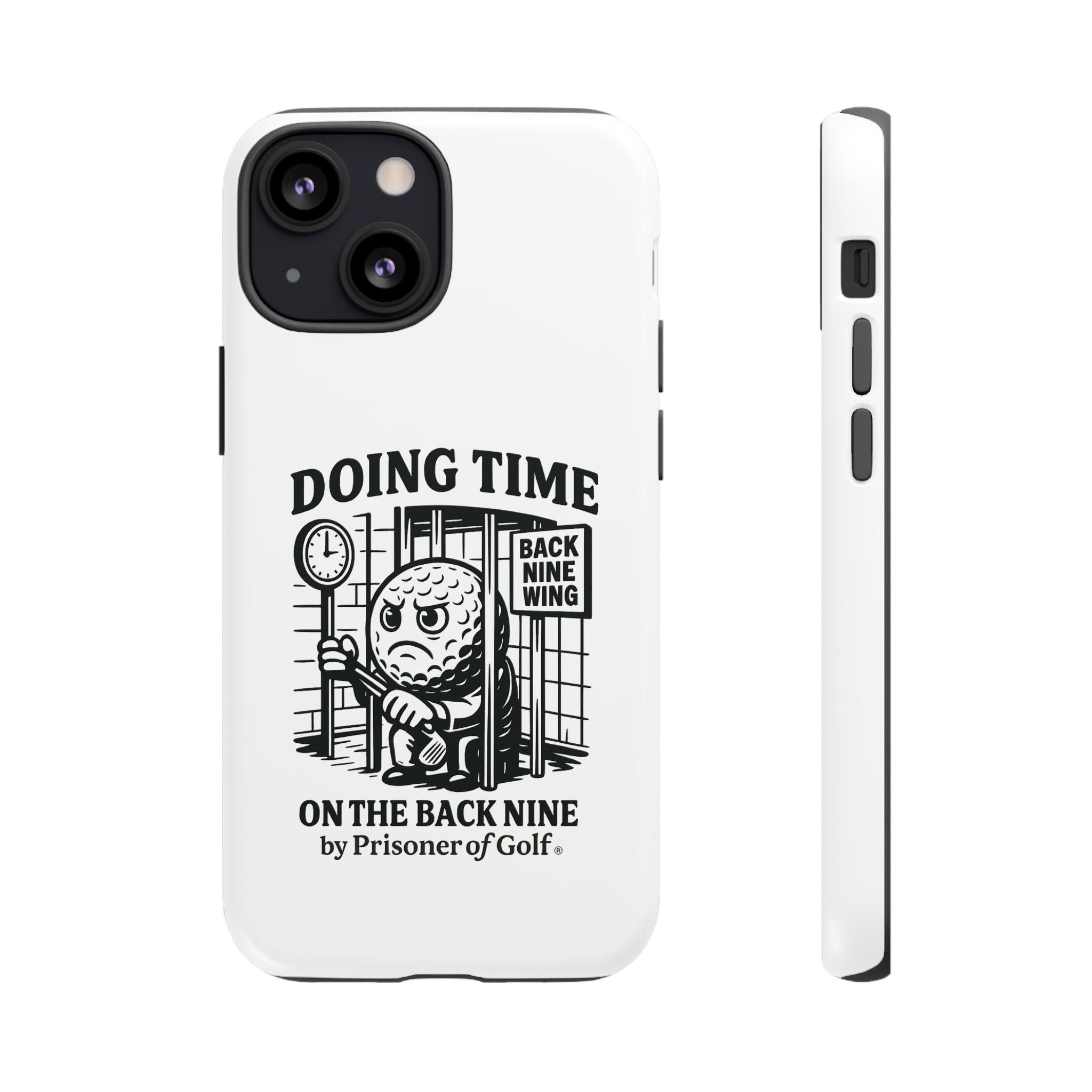 Doing Time on the Back Nine, Golf-Themed Phone Case, Funny Golf Gift, Golfer Accessory, Golf Lover's Case, Unique Sports Merchandise