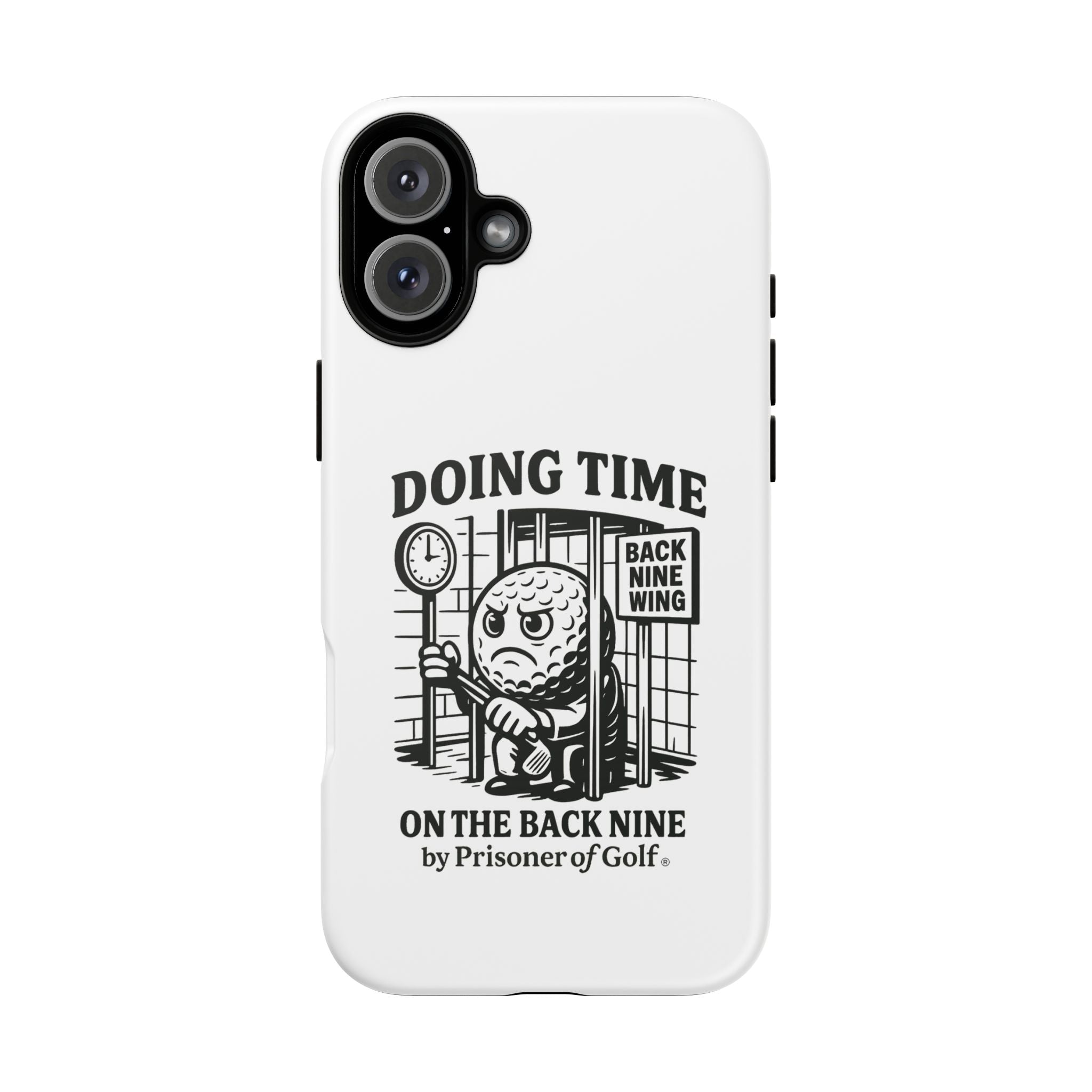 Doing Time on the Back Nine, Golf-Themed Phone Case, Funny Golf Gift, Golfer Accessory, Golf Lover's Case, Unique Sports Merchandise