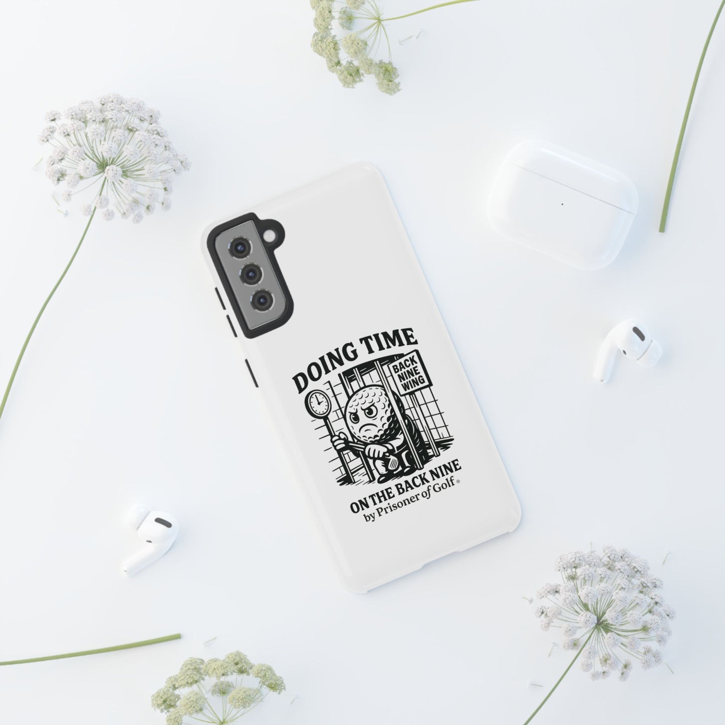 Doing Time on the Back Nine, Golf-Themed Phone Case, Funny Golf Gift, Golfer Accessory, Golf Lover's Case, Unique Sports Merchandise