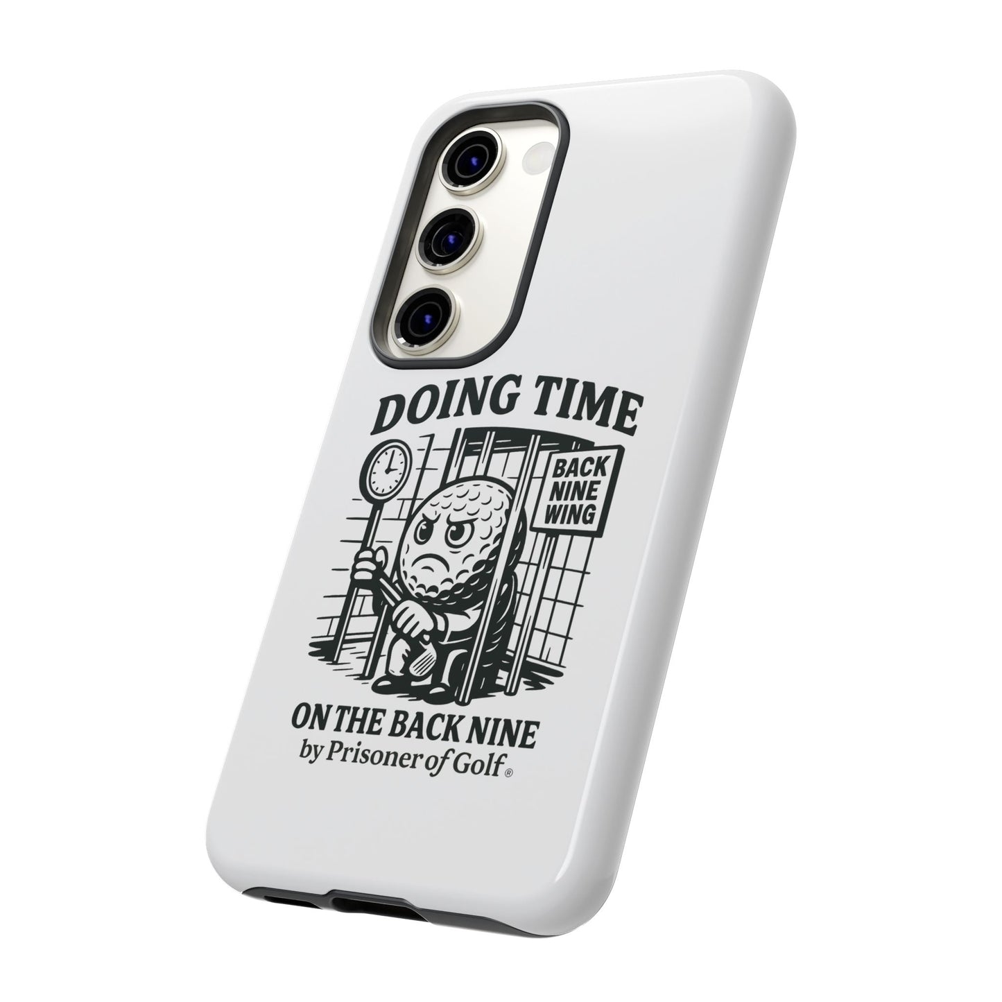 Doing Time on the Back Nine, Golf-Themed Phone Case, Funny Golf Gift, Golfer Accessory, Golf Lover's Case, Unique Sports Merchandise