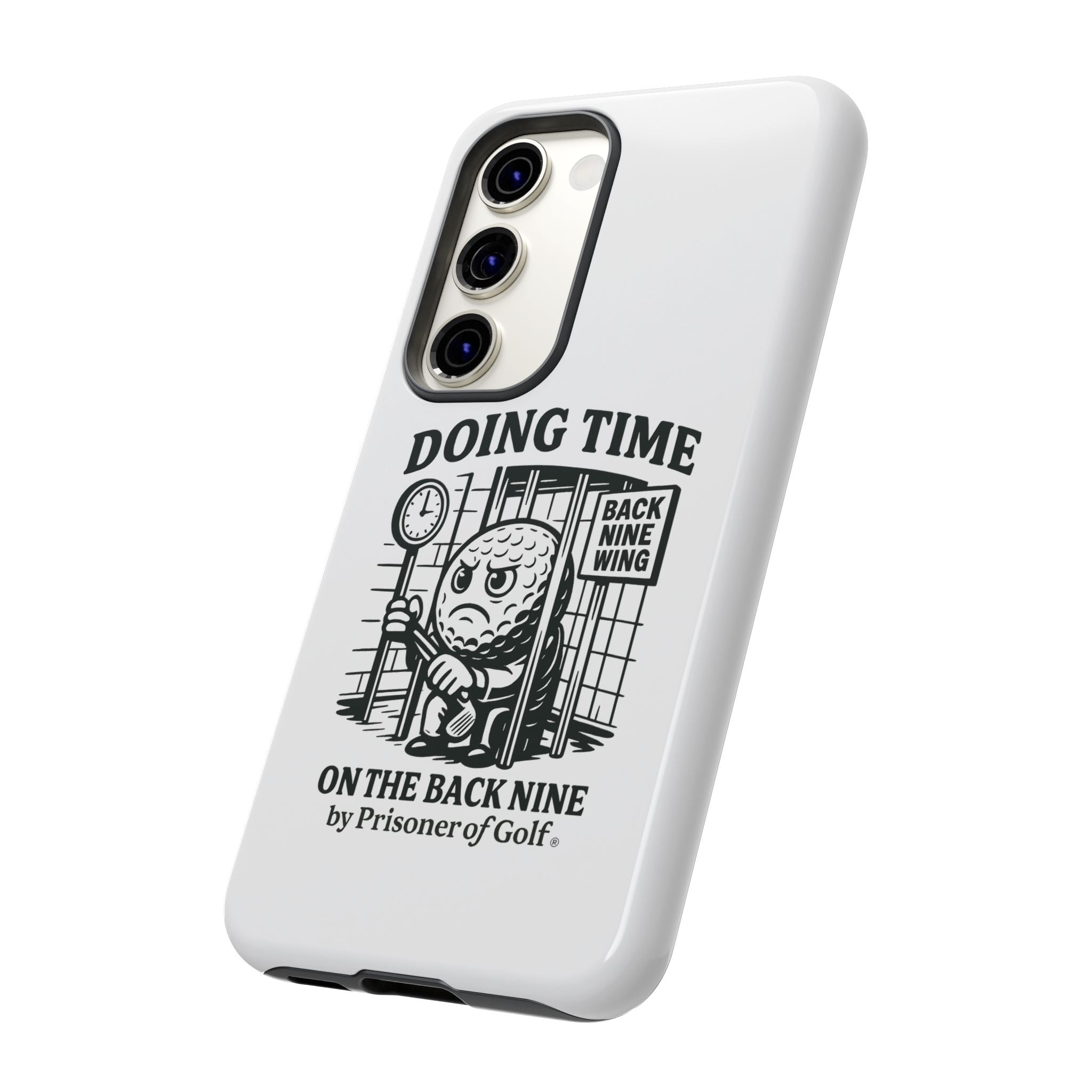 Doing Time on the Back Nine, Golf-Themed Phone Case, Funny Golf Gift, Golfer Accessory, Golf Lover's Case, Unique Sports Merchandise