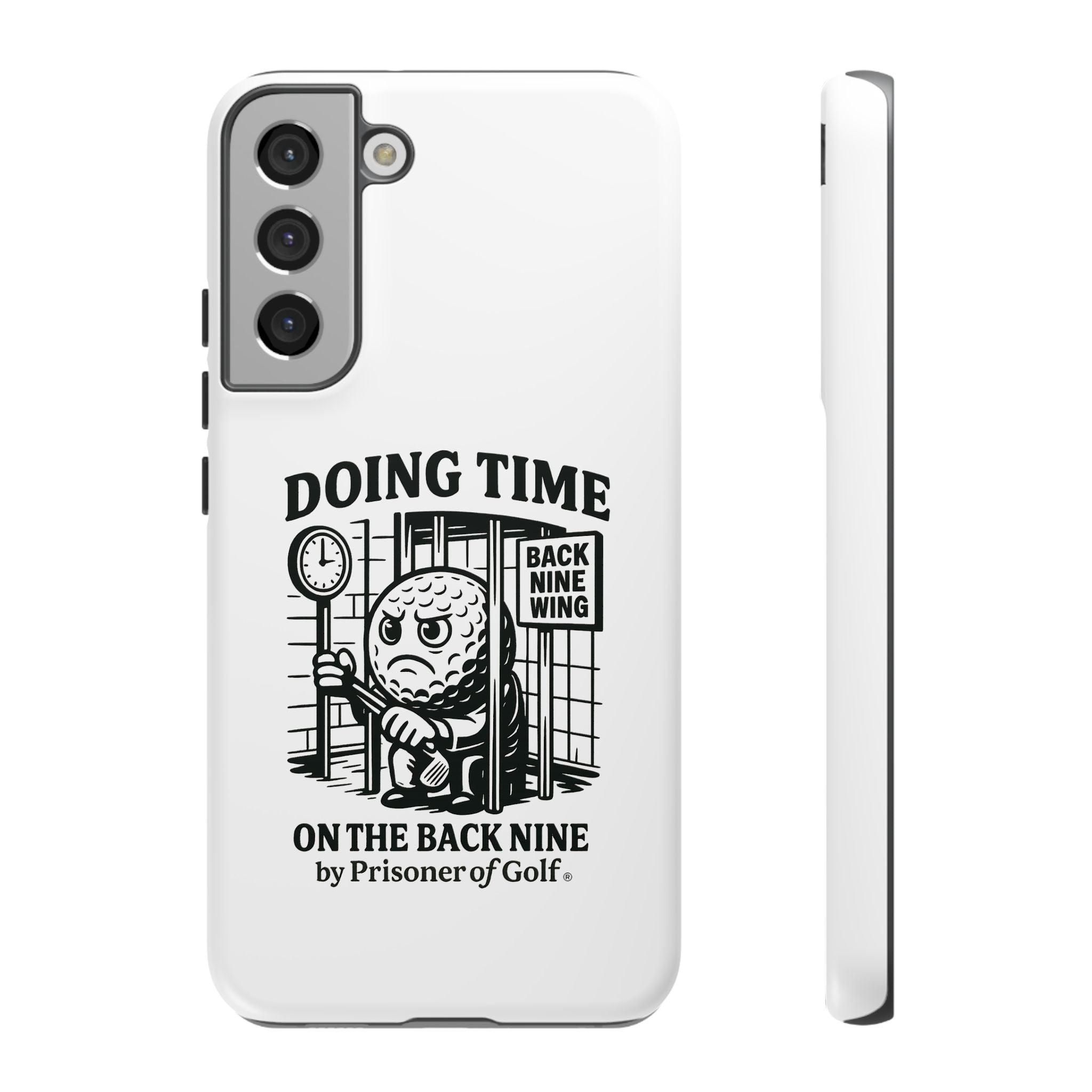 Doing Time on the Back Nine, Golf-Themed Phone Case, Funny Golf Gift, Golfer Accessory, Golf Lover's Case, Unique Sports Merchandise