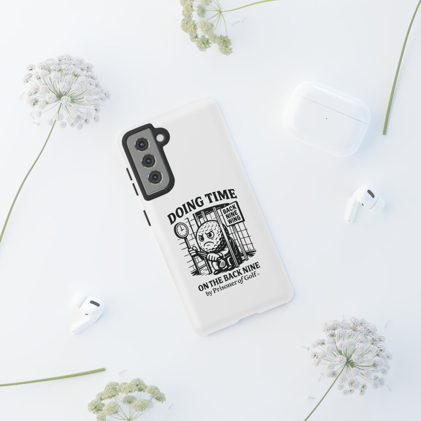Doing Time on the Back Nine, Golf-Themed Phone Case, Funny Golf Gift, Golfer Accessory, Golf Lover's Case, Unique Sports Merchandise
