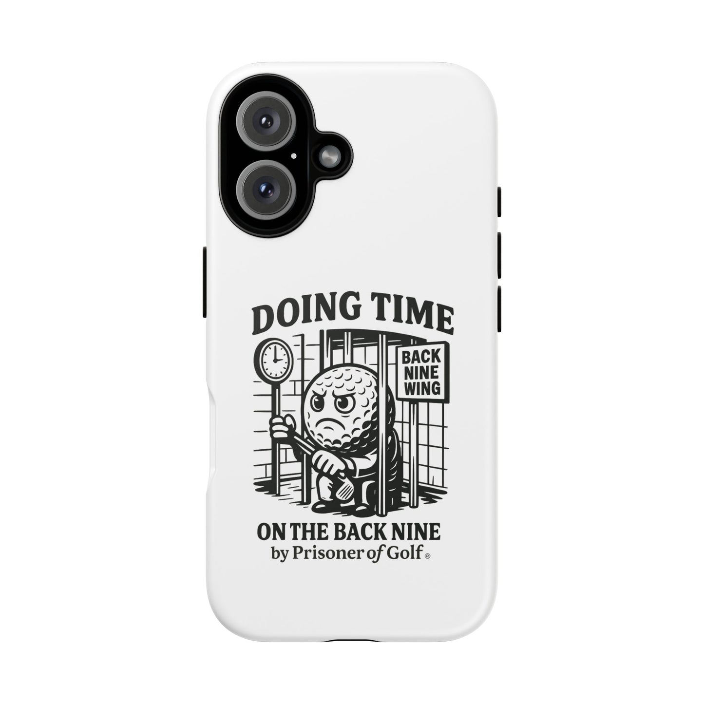 Doing Time on the Back Nine, Golf-Themed Phone Case, Funny Golf Gift, Golfer Accessory, Golf Lover's Case, Unique Sports Merchandise