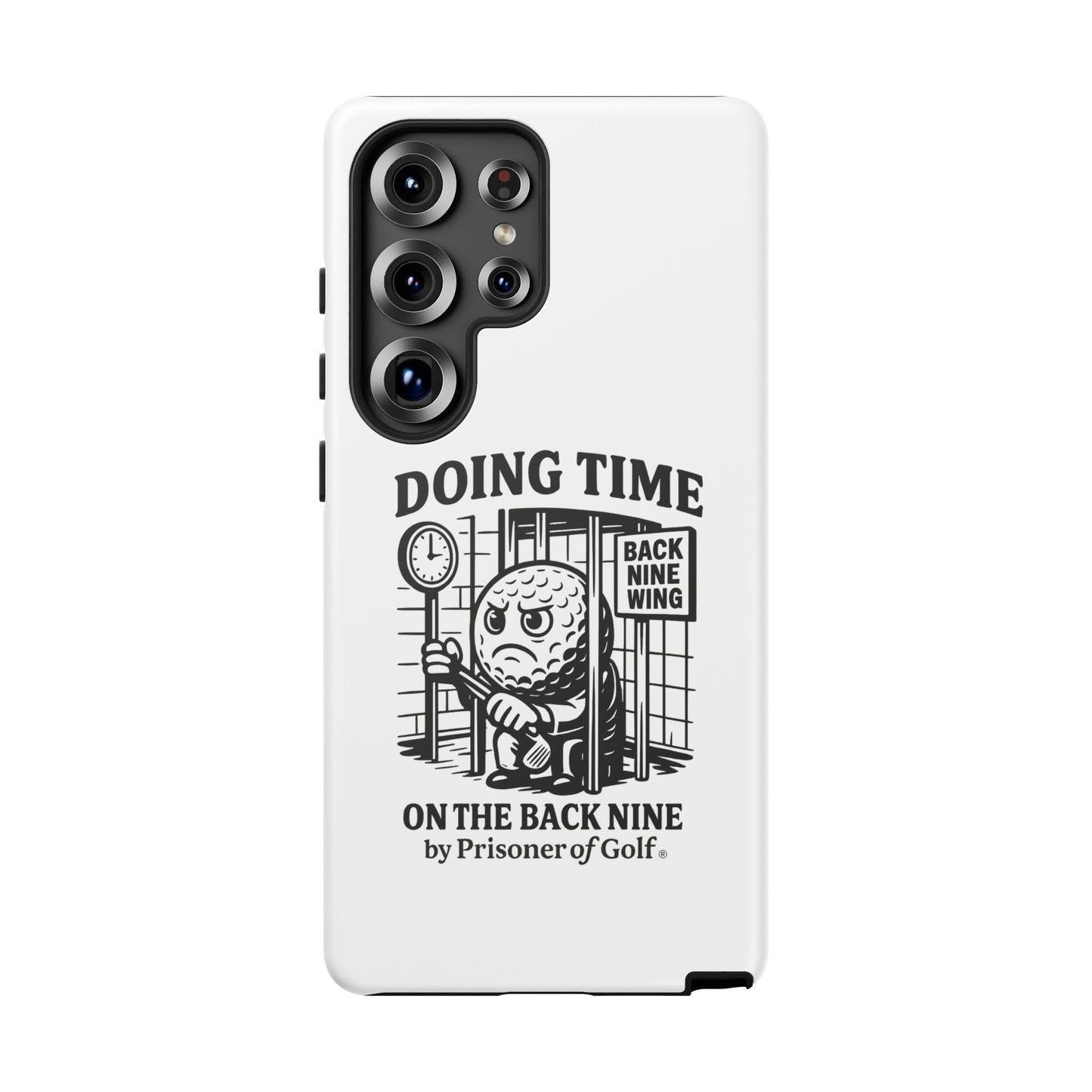 Doing Time on the Back Nine, Golf-Themed Phone Case, Funny Golf Gift, Golfer Accessory, Golf Lover's Case, Unique Sports Merchandise