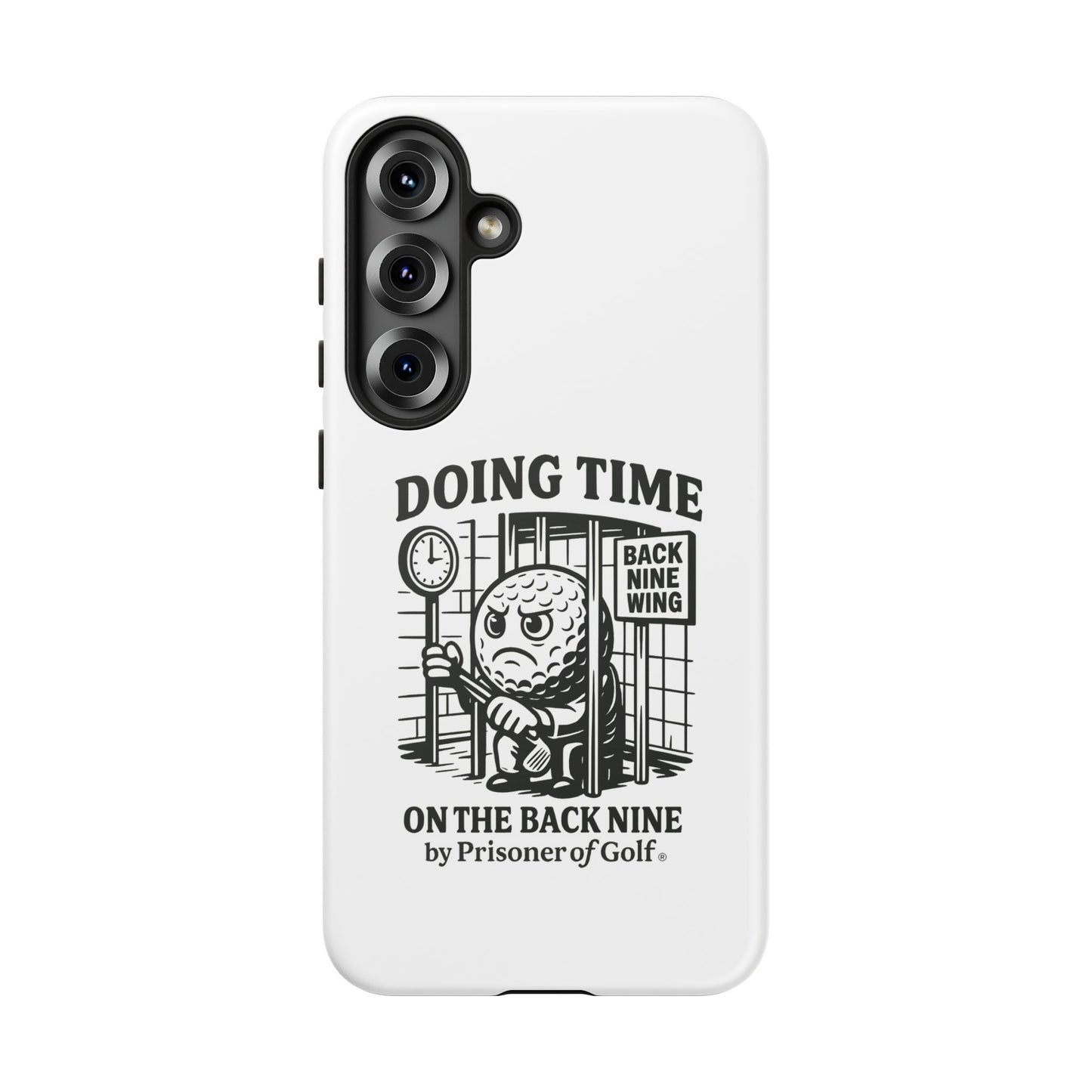 Doing Time on the Back Nine, Golf-Themed Phone Case, Funny Golf Gift, Golfer Accessory, Golf Lover's Case, Unique Sports Merchandise