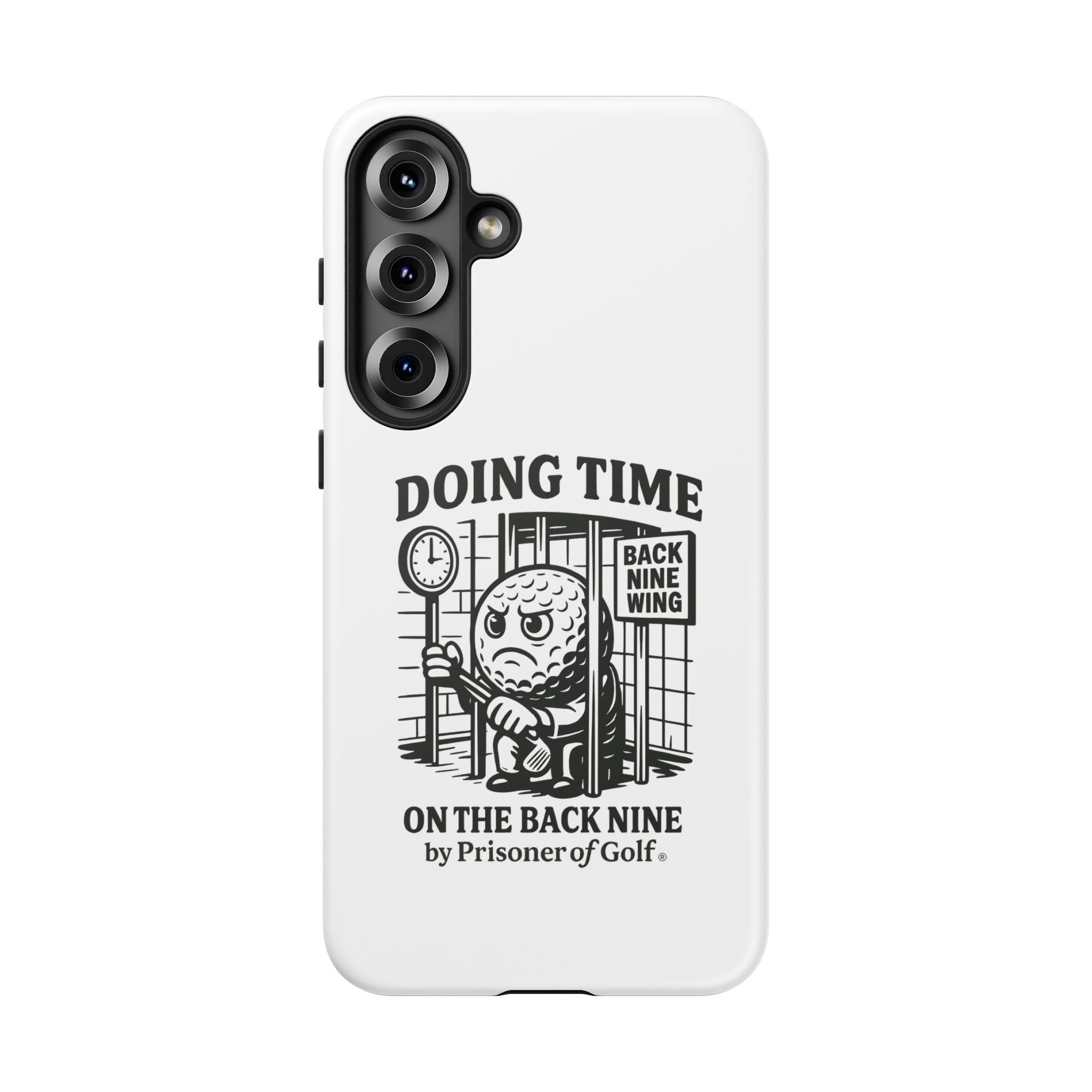 Doing Time on the Back Nine, Golf-Themed Phone Case, Funny Golf Gift, Golfer Accessory, Golf Lover's Case, Unique Sports Merchandise