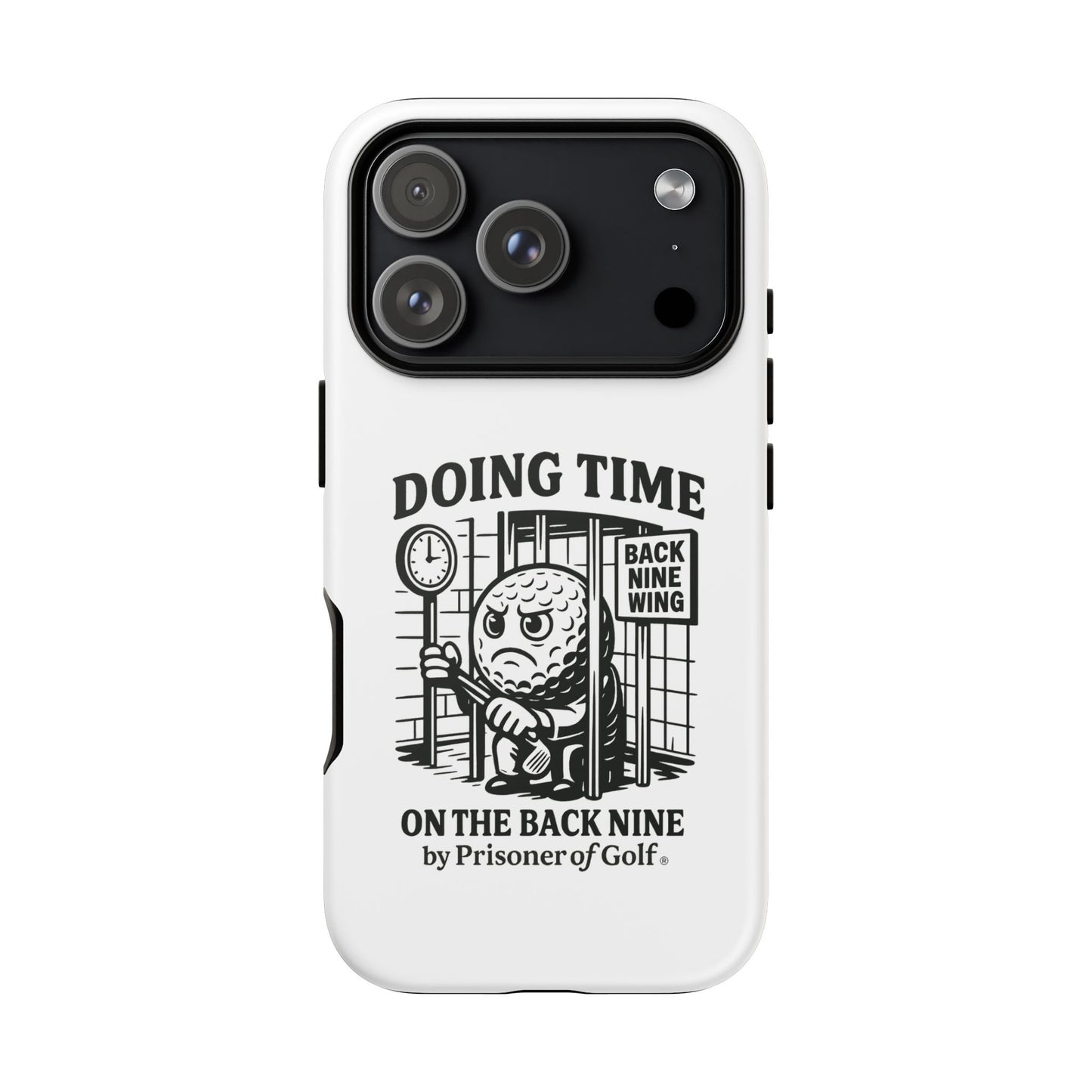 Doing Time on the Back Nine, Golf-Themed Phone Case, Funny Golf Gift, Golfer Accessory, Golf Lover's Case, Unique Sports Merchandise
