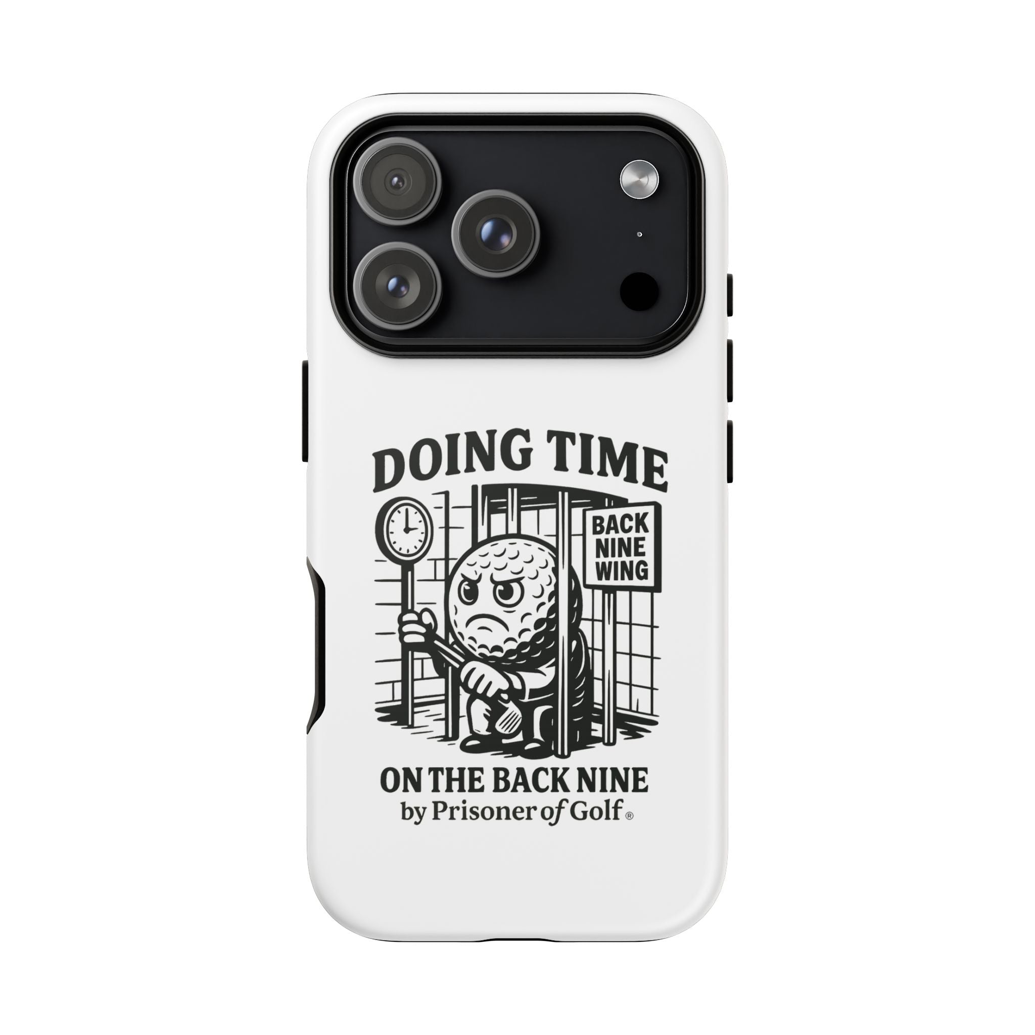 Doing Time on the Back Nine, Golf-Themed Phone Case, Funny Golf Gift, Golfer Accessory, Golf Lover's Case, Unique Sports Merchandise
