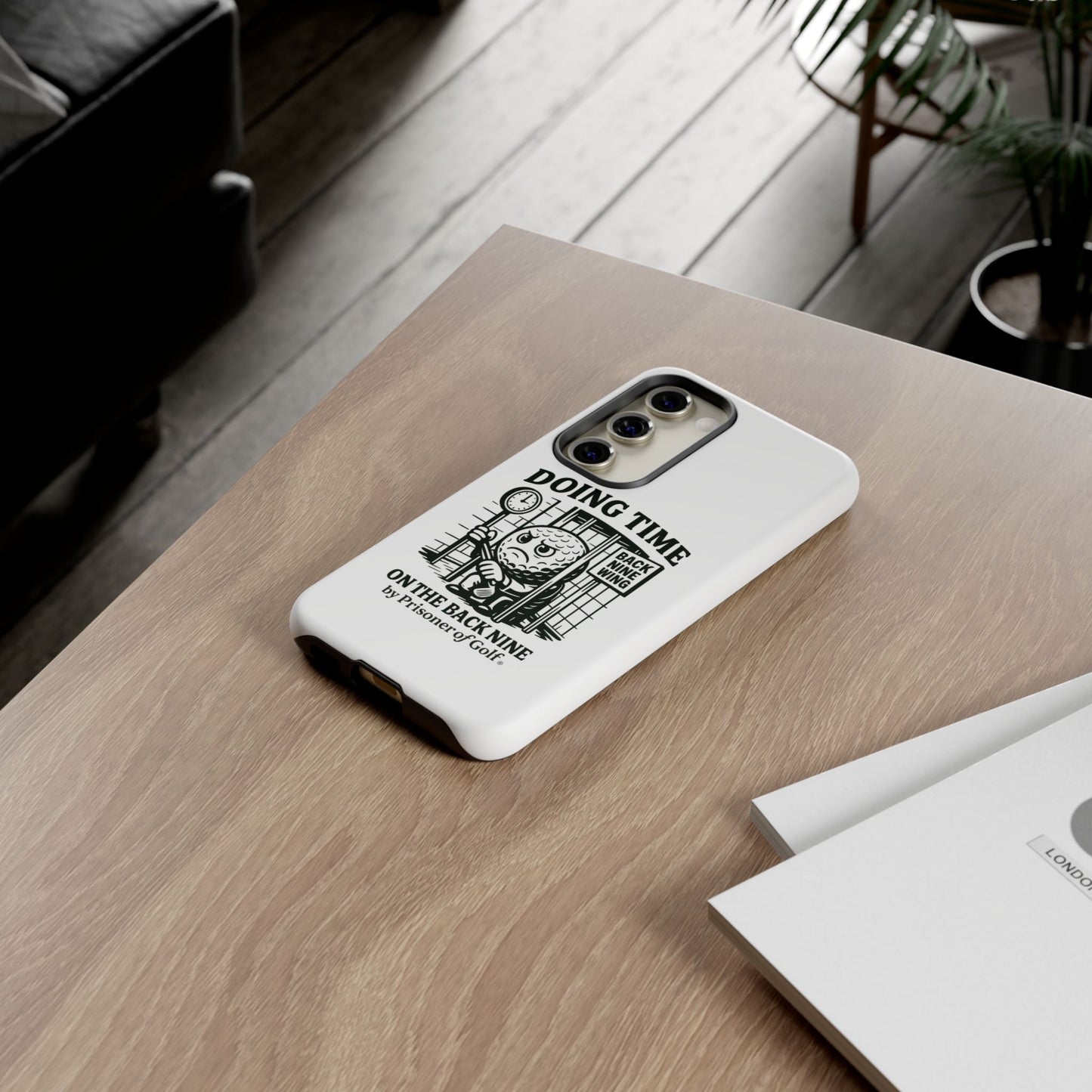 Doing Time on the Back Nine, Golf-Themed Phone Case, Funny Golf Gift, Golfer Accessory, Golf Lover's Case, Unique Sports Merchandise