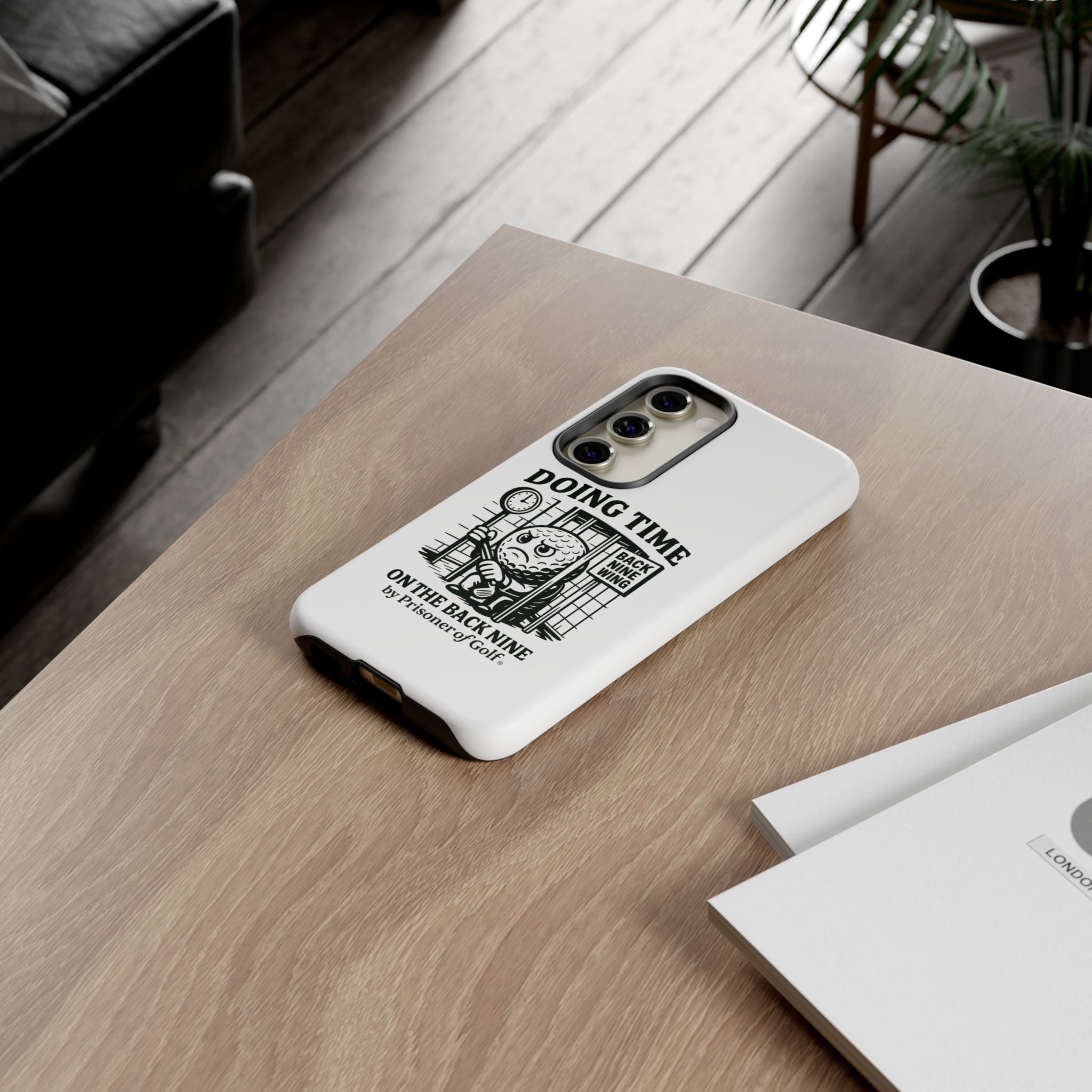 Doing Time on the Back Nine, Golf-Themed Phone Case, Funny Golf Gift, Golfer Accessory, Golf Lover's Case, Unique Sports Merchandise