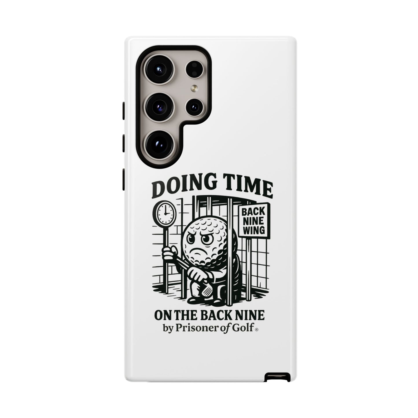 Doing Time on the Back Nine, Golf-Themed Phone Case, Funny Golf Gift, Golfer Accessory, Golf Lover's Case, Unique Sports Merchandise