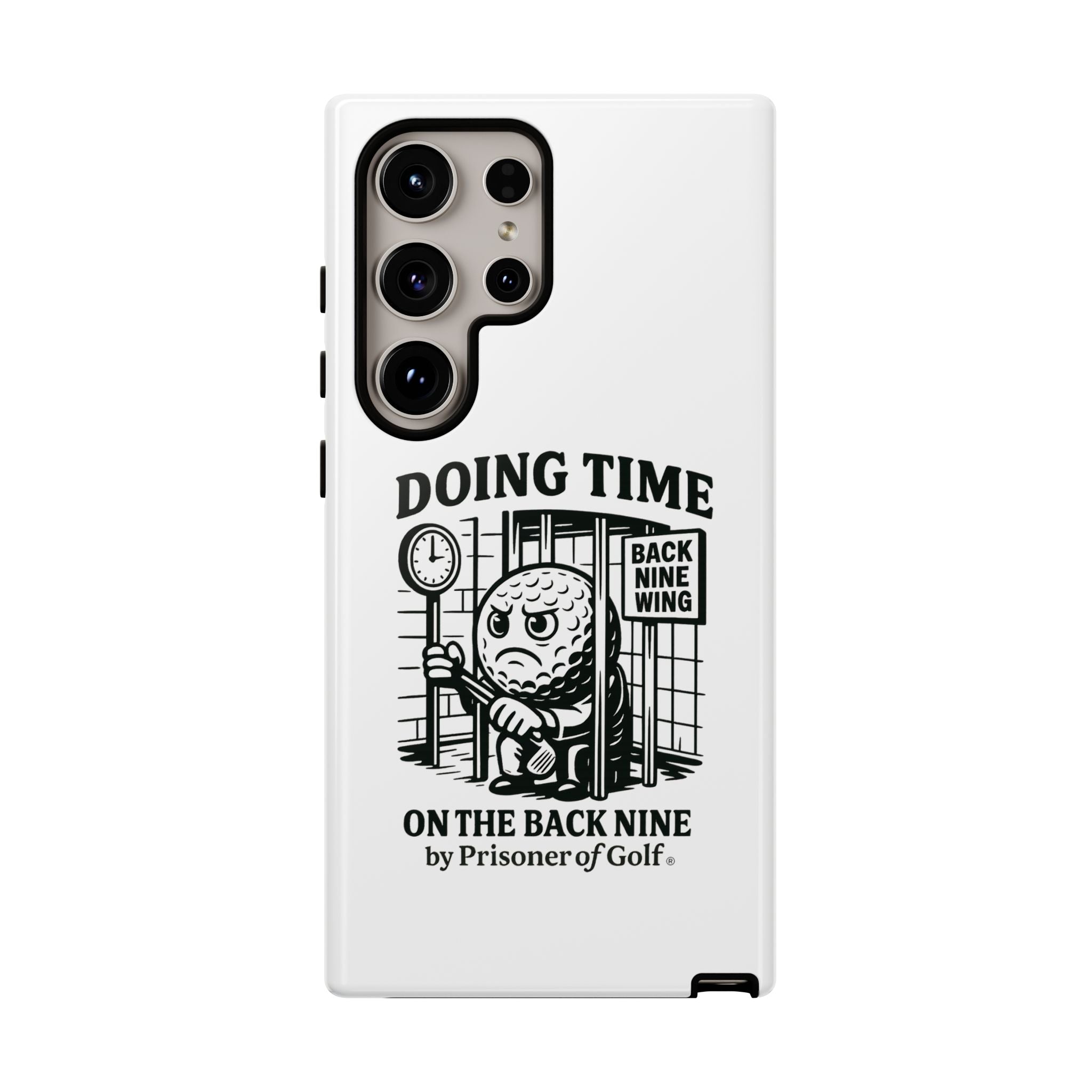 Doing Time on the Back Nine, Golf-Themed Phone Case, Funny Golf Gift, Golfer Accessory, Golf Lover's Case, Unique Sports Merchandise