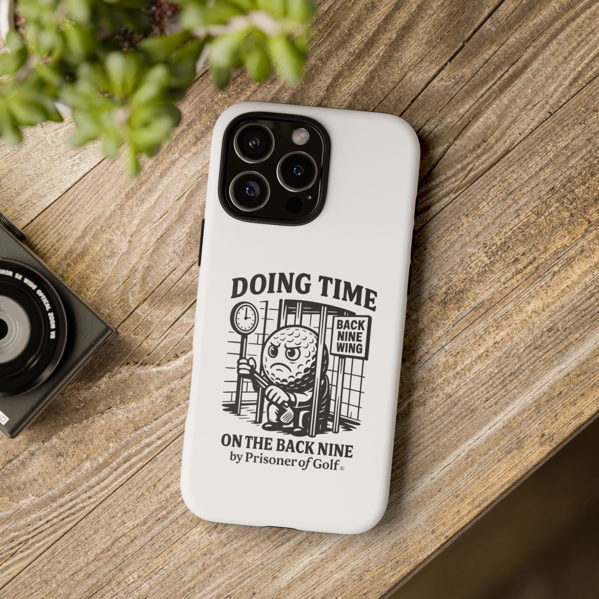 Doing Time on the Back Nine, Golf-Themed Phone Case, Funny Golf Gift, Golfer Accessory, Golf Lover's Case, Unique Sports Merchandise