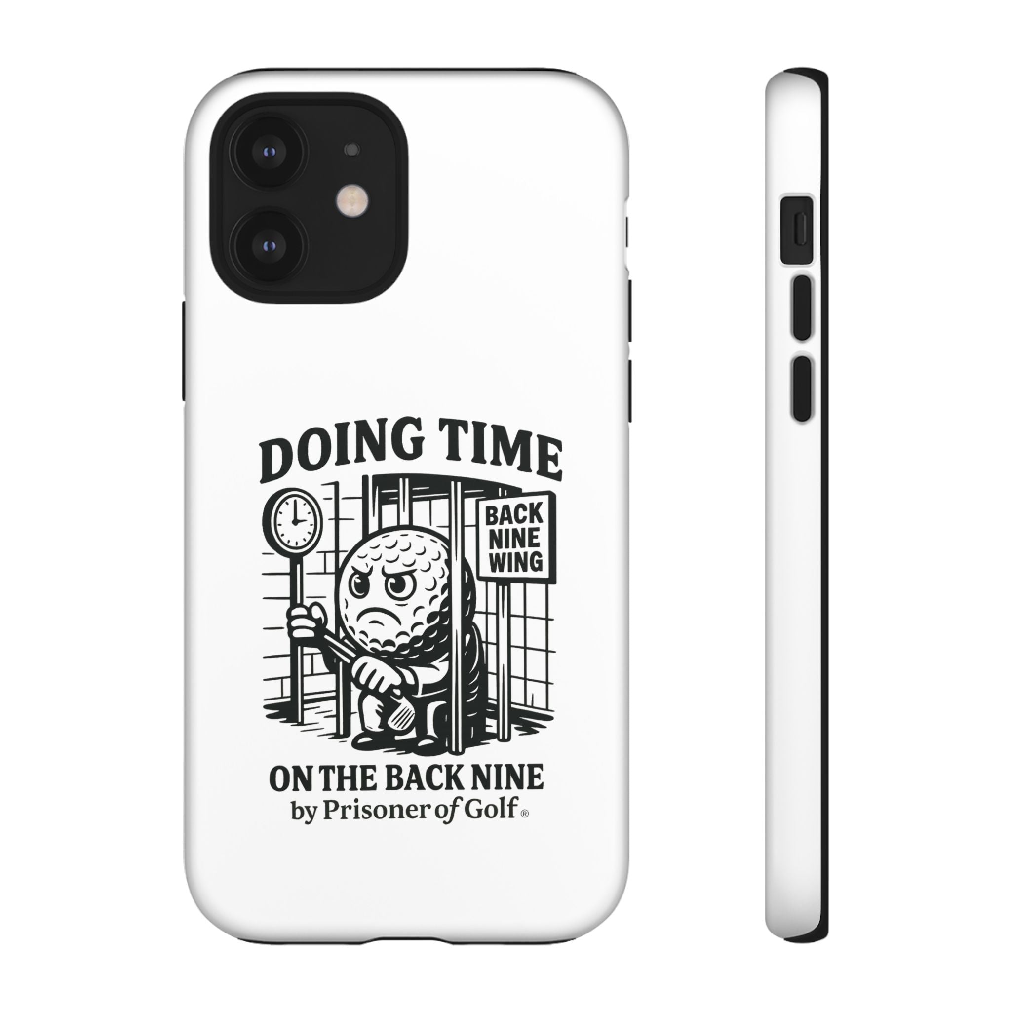 Doing Time on the Back Nine, Golf-Themed Phone Case, Funny Golf Gift, Golfer Accessory, Golf Lover's Case, Unique Sports Merchandise