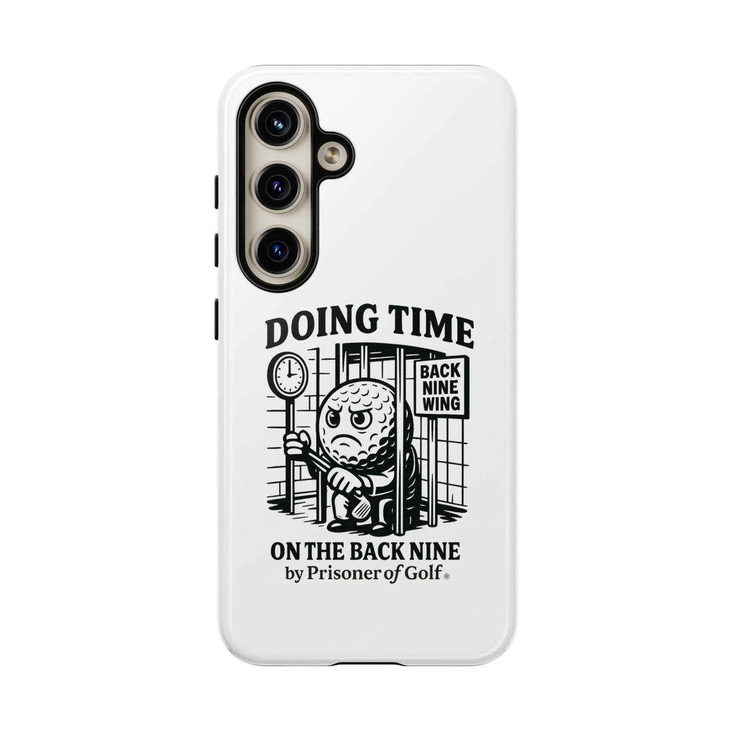 Doing Time on the Back Nine, Golf-Themed Phone Case, Funny Golf Gift, Golfer Accessory, Golf Lover's Case, Unique Sports Merchandise