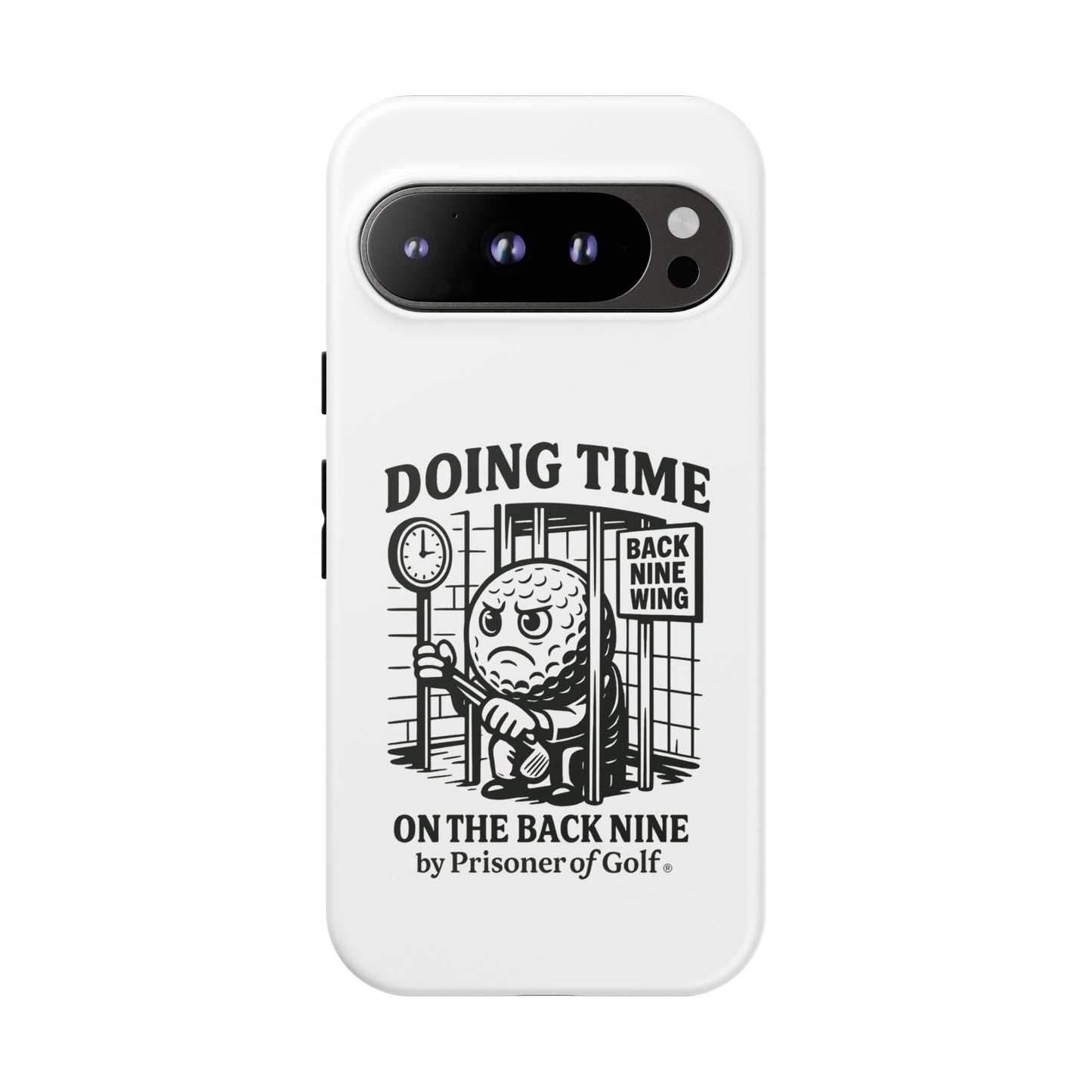 Doing Time on the Back Nine, Golf-Themed Phone Case, Funny Golf Gift, Golfer Accessory, Golf Lover's Case, Unique Sports Merchandise