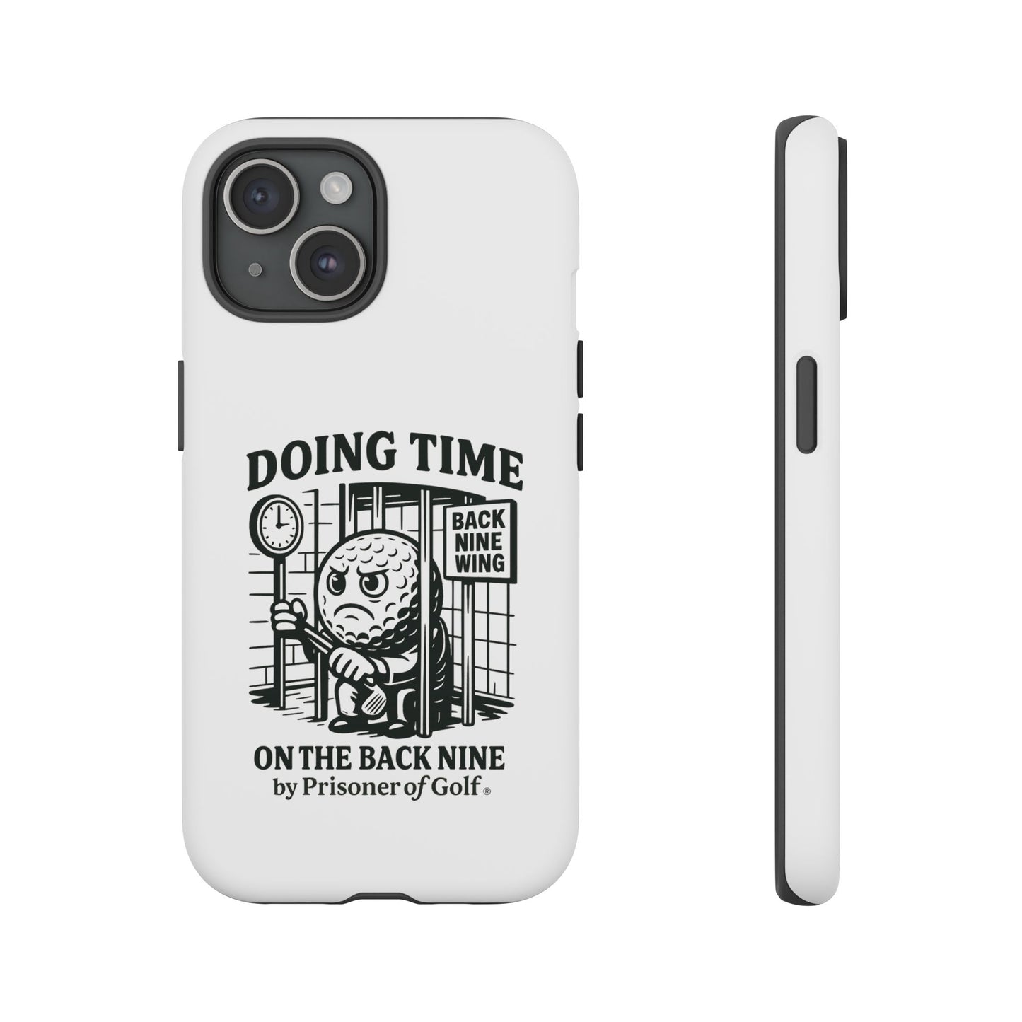 Doing Time on the Back Nine, Golf-Themed Phone Case, Funny Golf Gift, Golfer Accessory, Golf Lover's Case, Unique Sports Merchandise