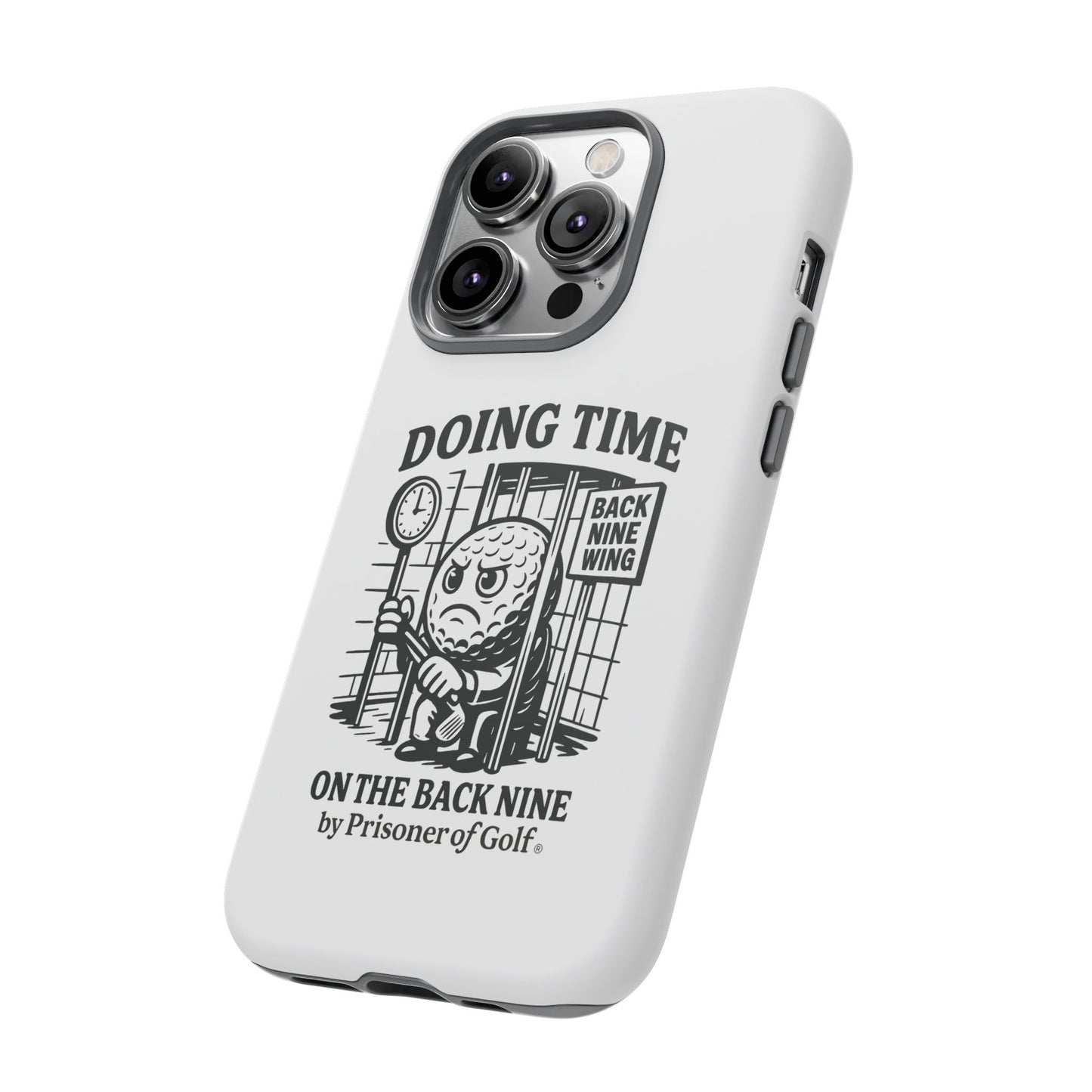 Doing Time on the Back Nine, Golf-Themed Phone Case, Funny Golf Gift, Golfer Accessory, Golf Lover's Case, Unique Sports Merchandise