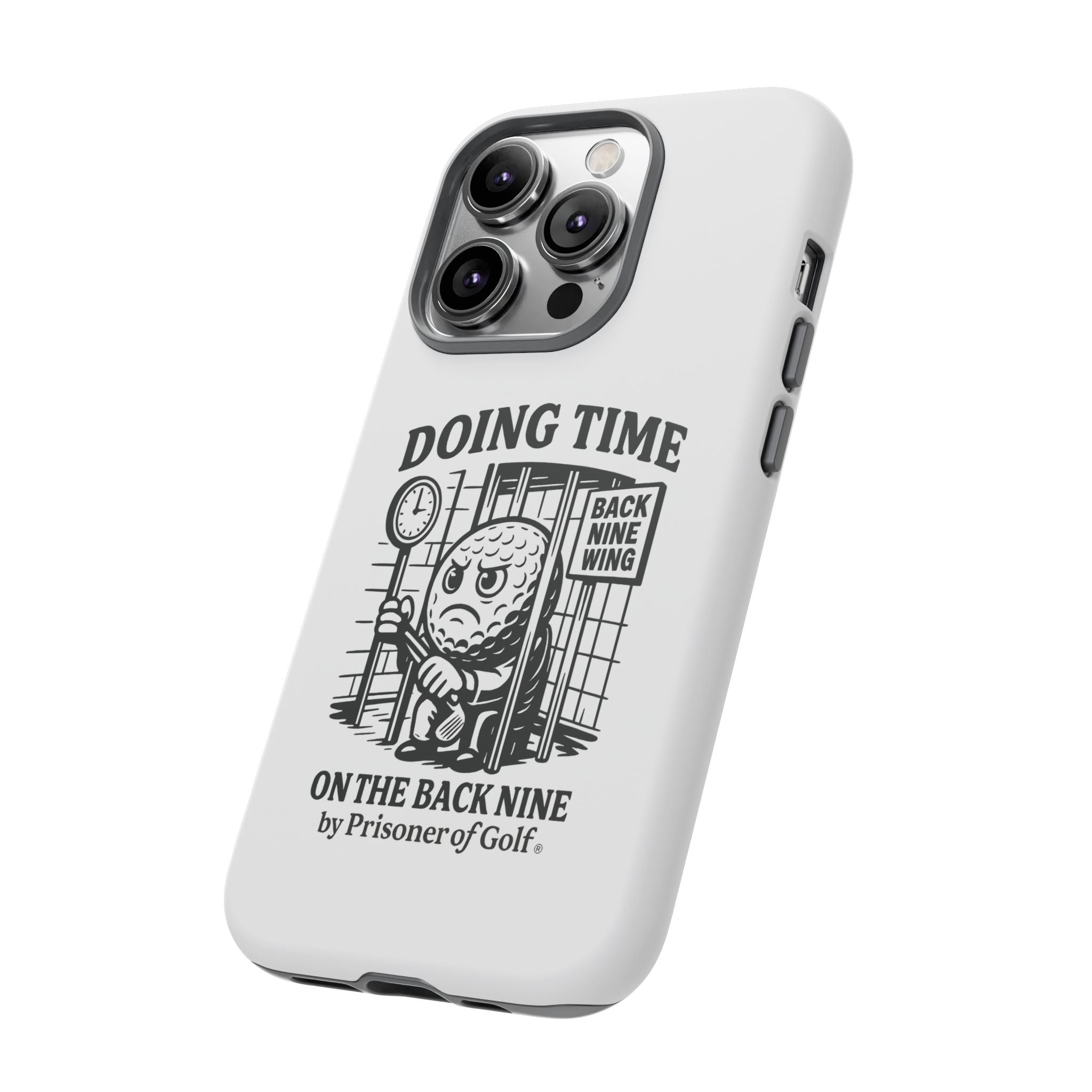 Doing Time on the Back Nine, Golf-Themed Phone Case, Funny Golf Gift, Golfer Accessory, Golf Lover's Case, Unique Sports Merchandise