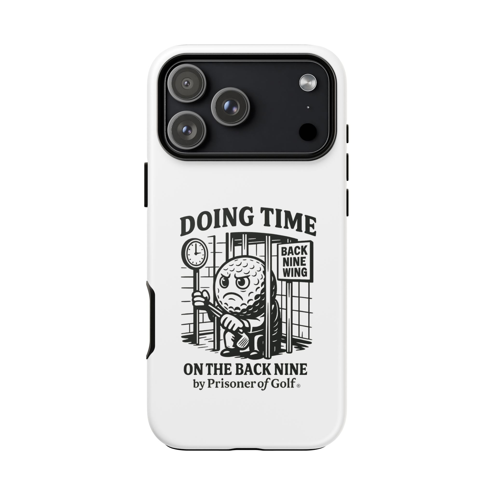 Doing Time on the Back Nine, Golf-Themed Phone Case, Funny Golf Gift, Golfer Accessory, Golf Lover's Case, Unique Sports Merchandise
