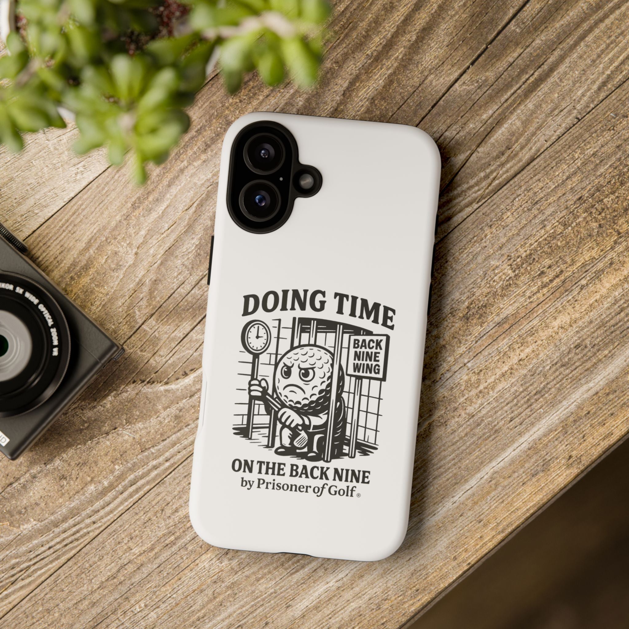 Doing Time on the Back Nine, Golf-Themed Phone Case, Funny Golf Gift, Golfer Accessory, Golf Lover's Case, Unique Sports Merchandise