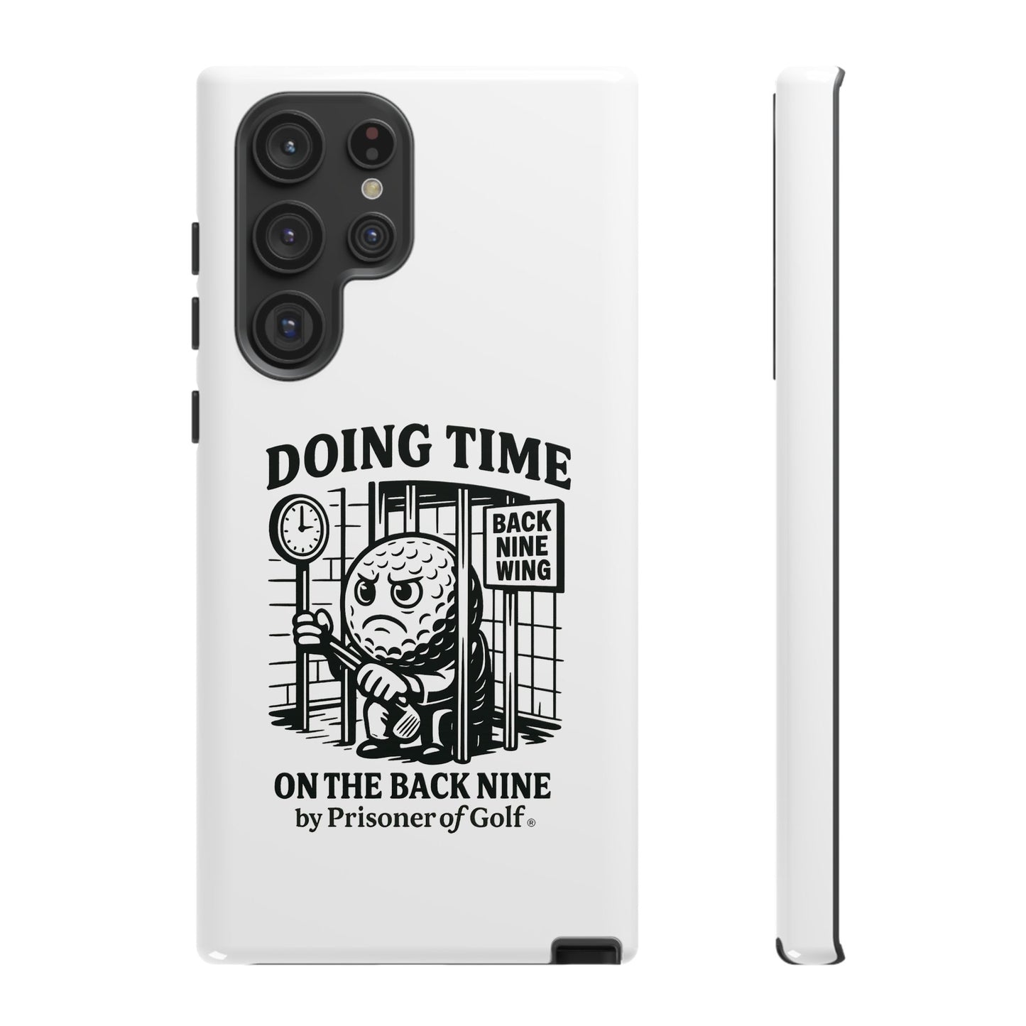 Doing Time on the Back Nine, Golf-Themed Phone Case, Funny Golf Gift, Golfer Accessory, Golf Lover's Case, Unique Sports Merchandise