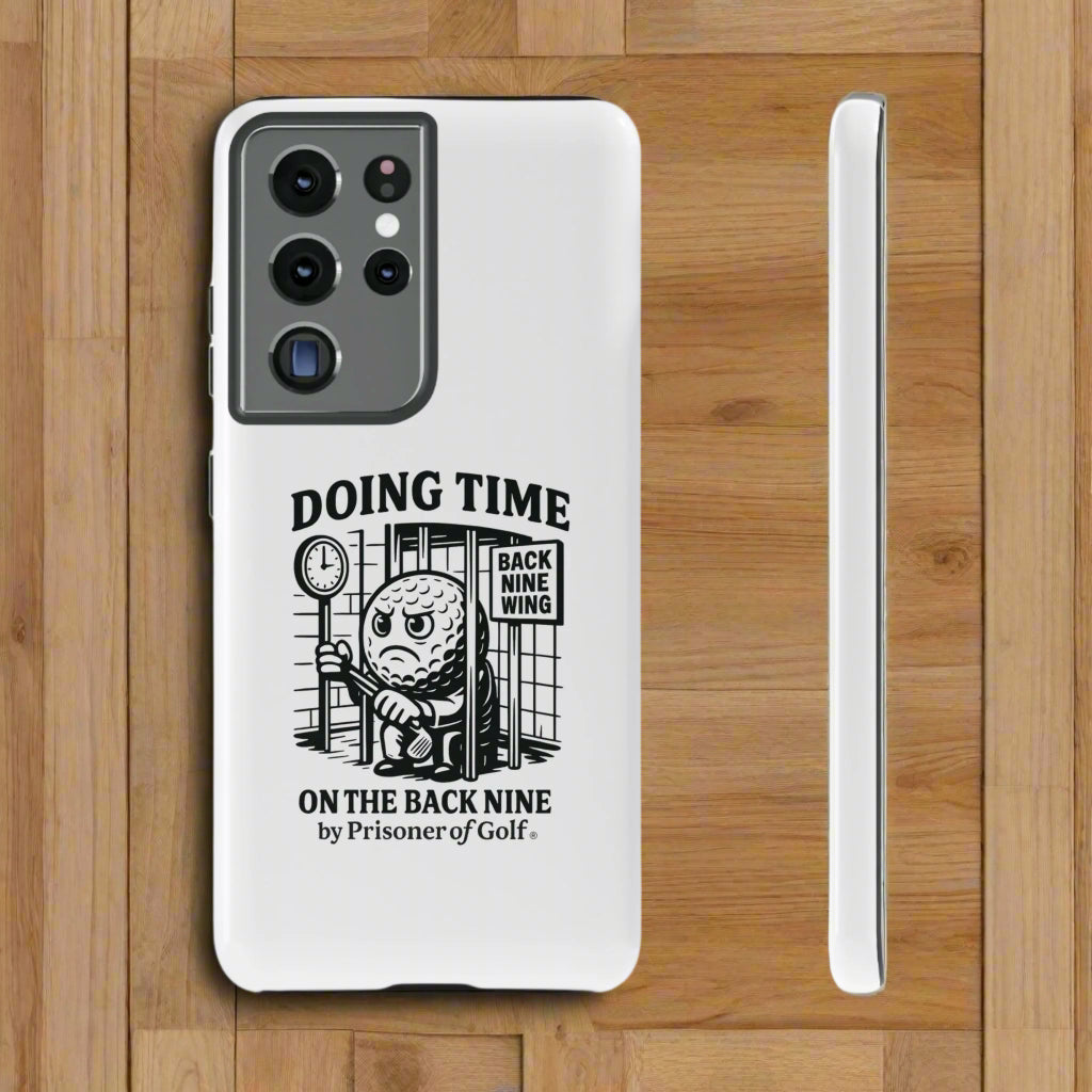 Doing Time on the Back Nine, Golf-Themed Phone Case, Funny Golf Gift, Golfer Accessory, Golf Lover's Case, Unique Sports Merchandise