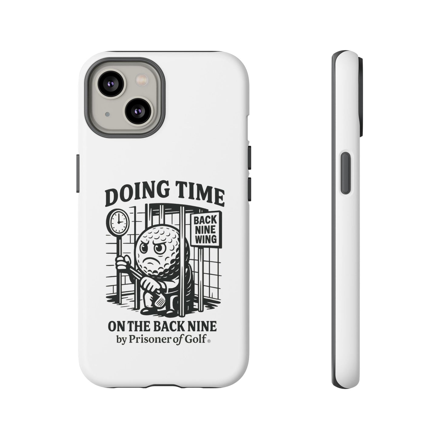 Doing Time on the Back Nine, Golf-Themed Phone Case, Funny Golf Gift, Golfer Accessory, Golf Lover's Case, Unique Sports Merchandise