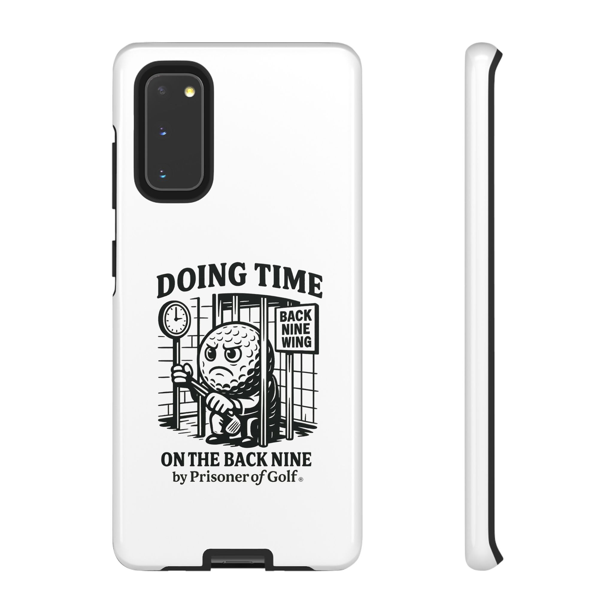 Doing Time on the Back Nine, Golf-Themed Phone Case, Funny Golf Gift, Golfer Accessory, Golf Lover's Case, Unique Sports Merchandise