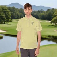 ⛳🔒 Prisoner of Golf® Wordmark – Performance Polo Shirt (Front Logo & Back Wordmark)