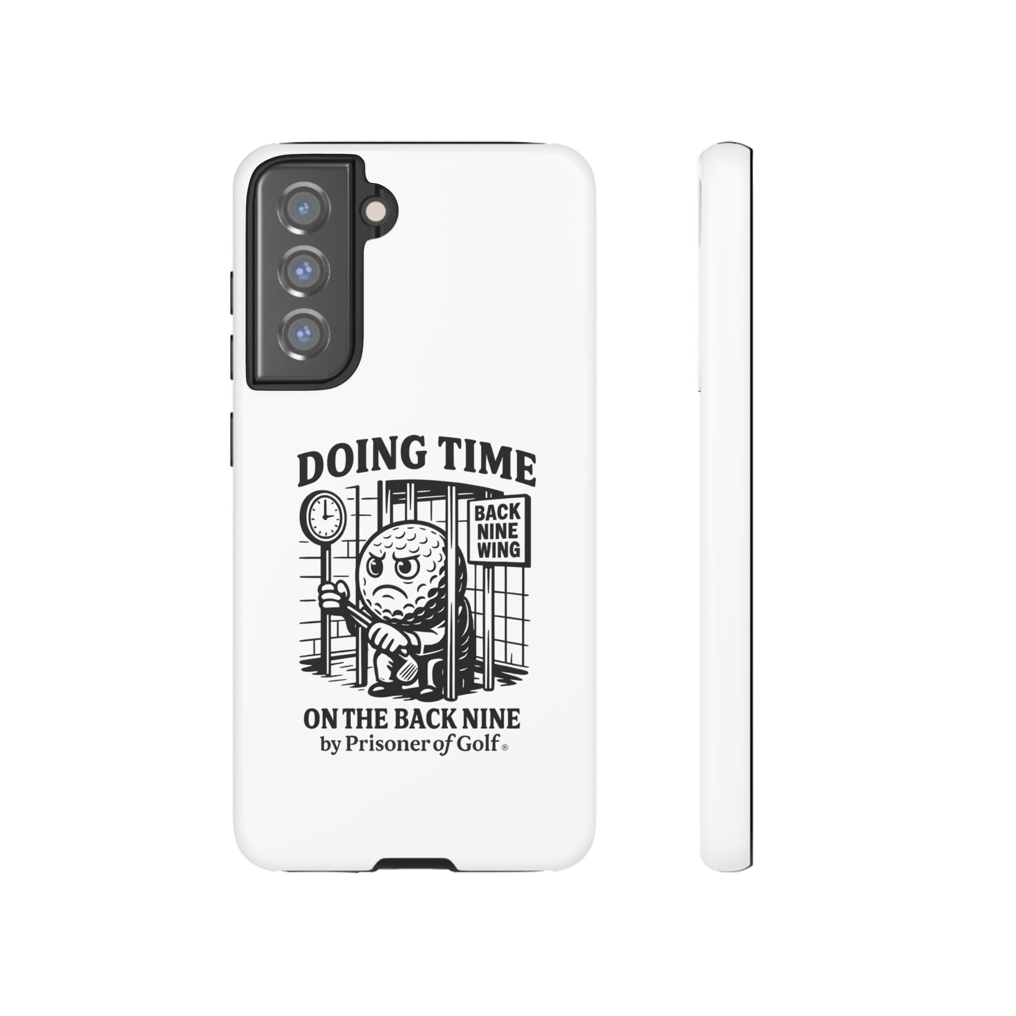 Doing Time on the Back Nine, Golf-Themed Phone Case, Funny Golf Gift, Golfer Accessory, Golf Lover's Case, Unique Sports Merchandise