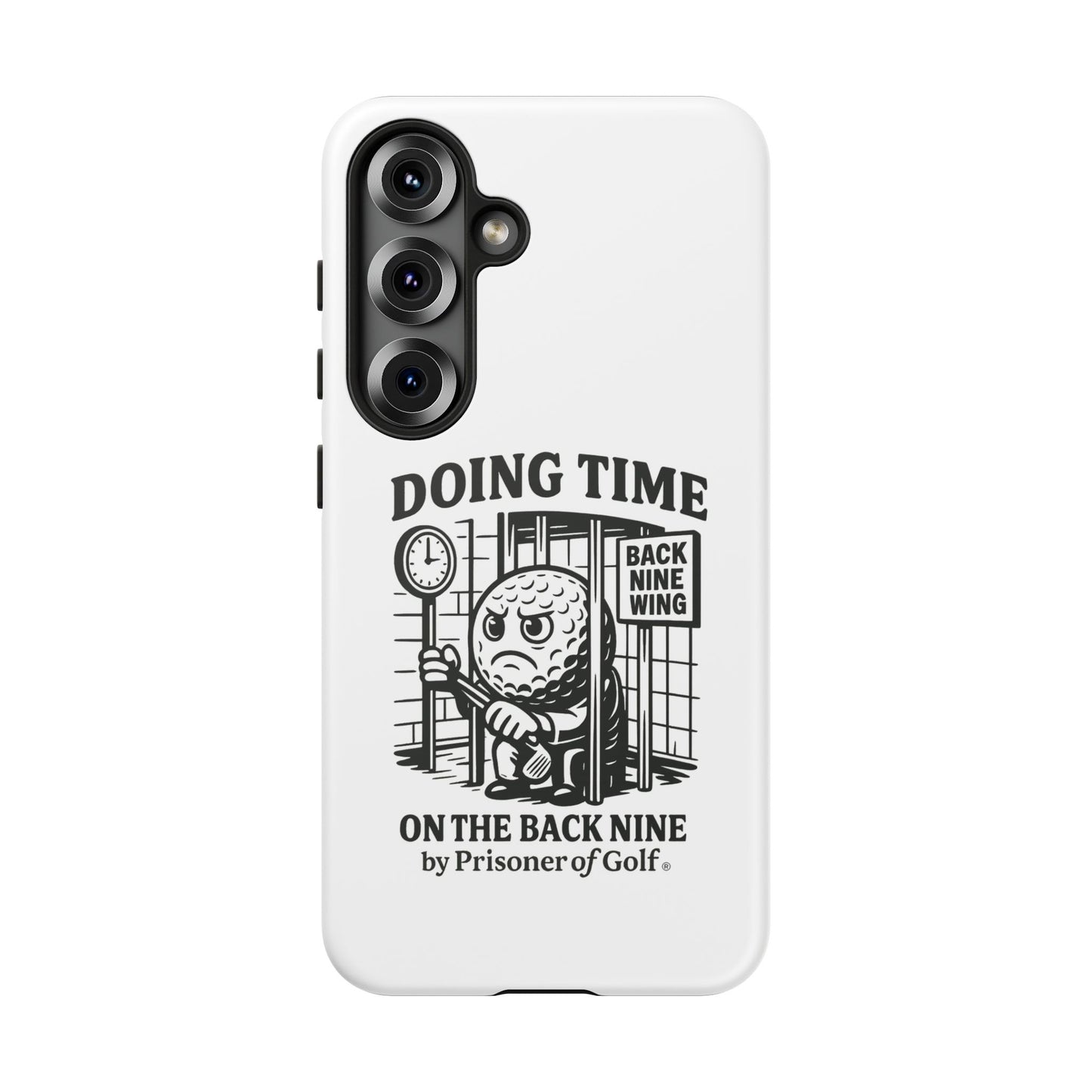 Doing Time on the Back Nine, Golf-Themed Phone Case, Funny Golf Gift, Golfer Accessory, Golf Lover's Case, Unique Sports Merchandise