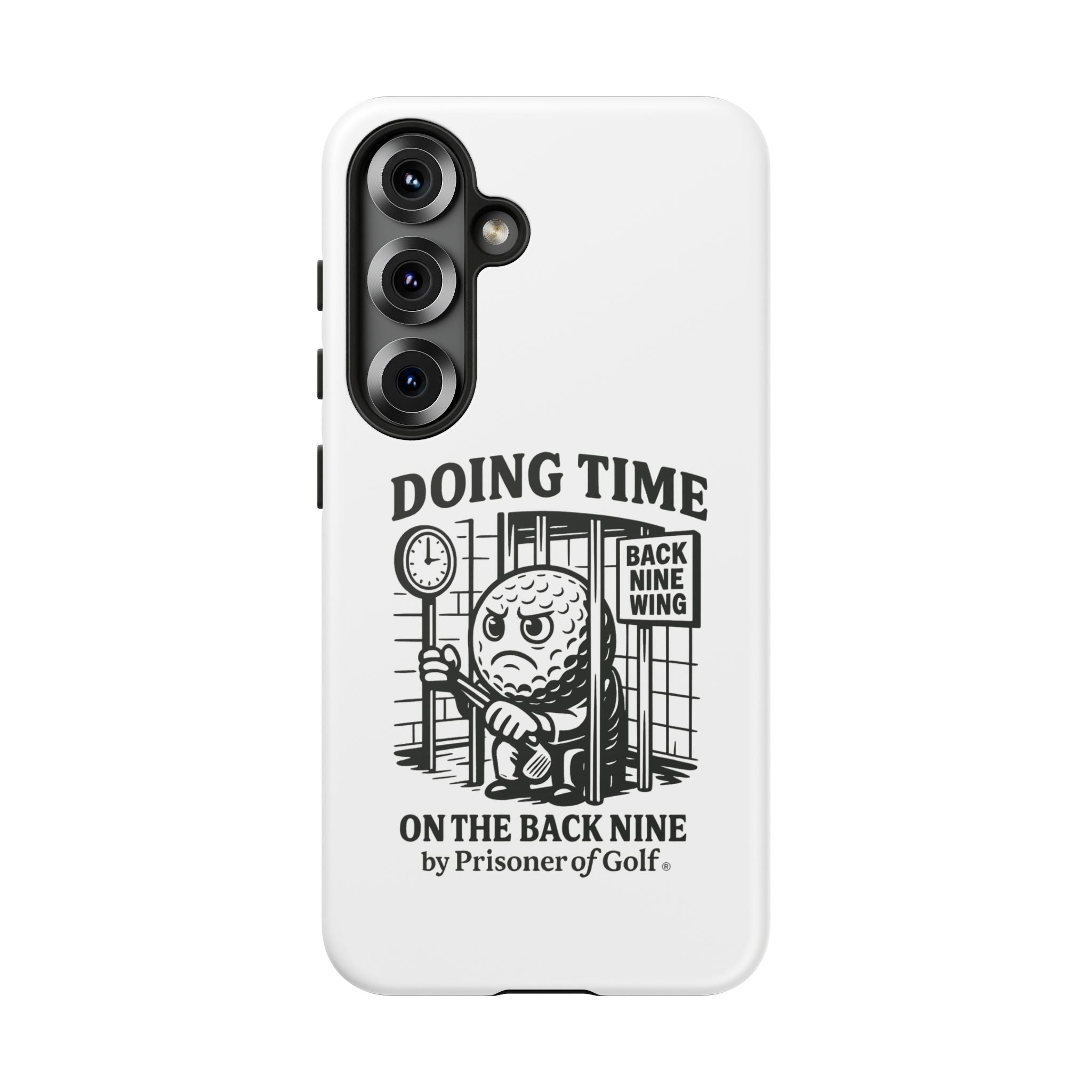 Doing Time on the Back Nine, Golf-Themed Phone Case, Funny Golf Gift, Golfer Accessory, Golf Lover's Case, Unique Sports Merchandise