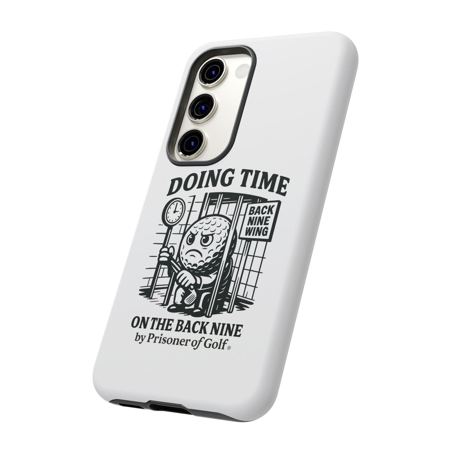 Doing Time on the Back Nine, Golf-Themed Phone Case, Funny Golf Gift, Golfer Accessory, Golf Lover's Case, Unique Sports Merchandise