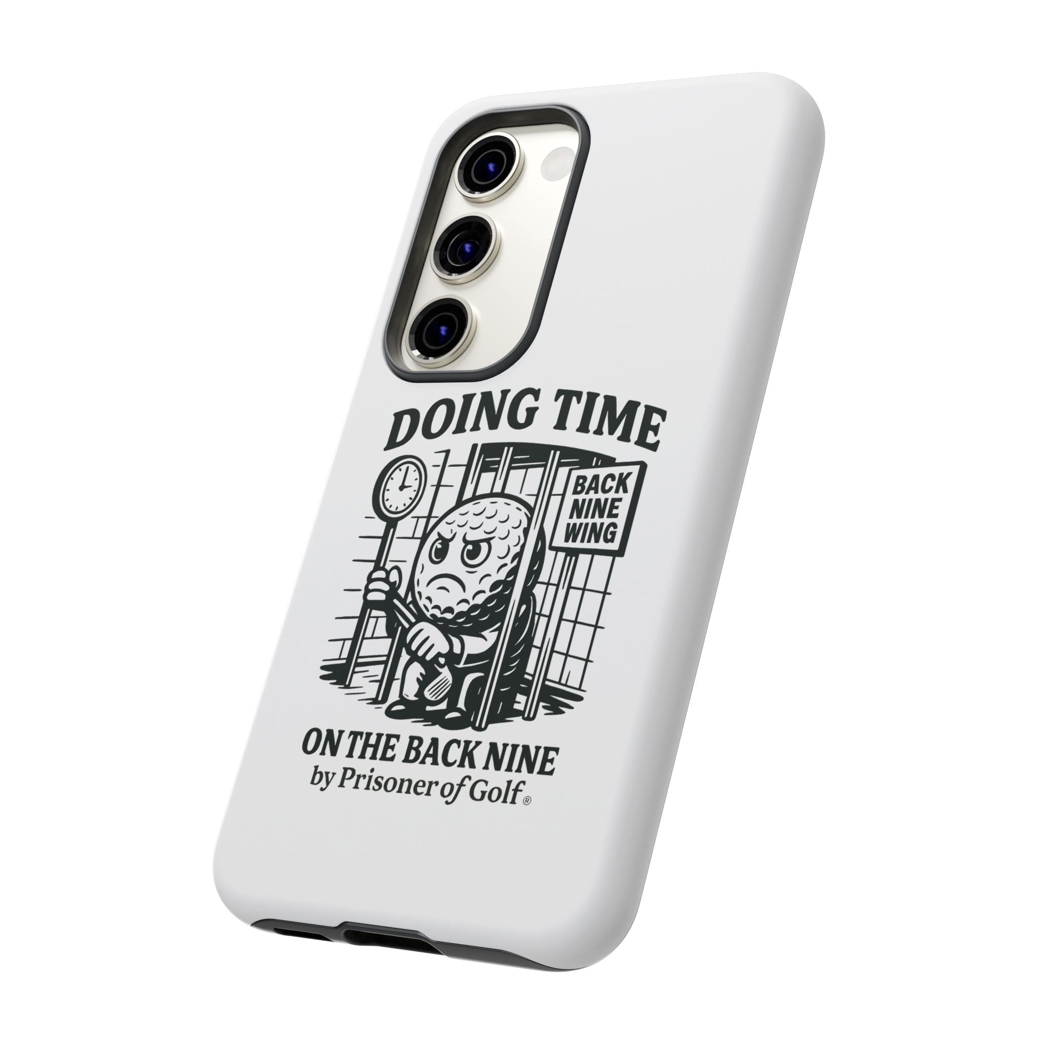 Doing Time on the Back Nine, Golf-Themed Phone Case, Funny Golf Gift, Golfer Accessory, Golf Lover's Case, Unique Sports Merchandise