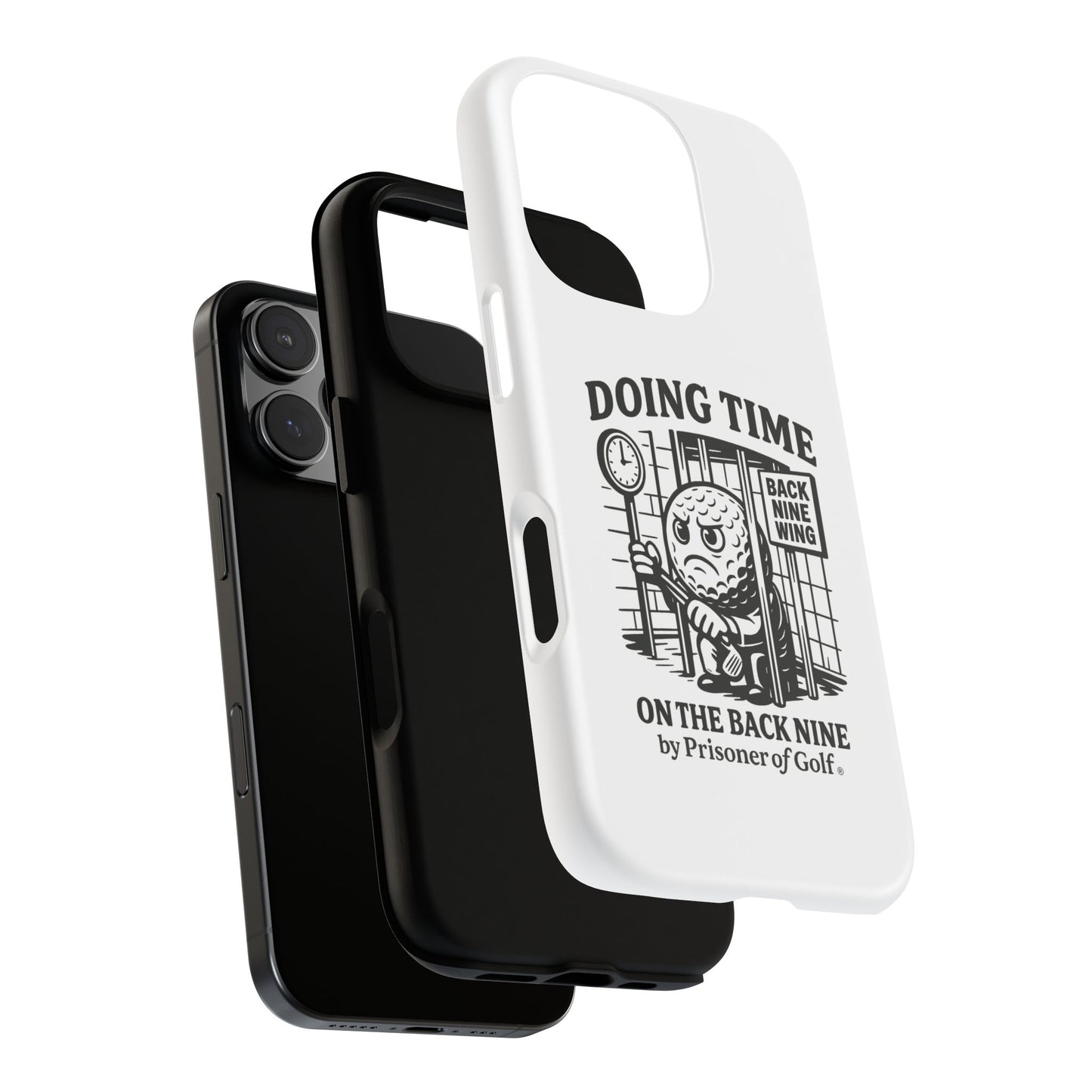 Doing Time on the Back Nine, Golf-Themed Phone Case, Funny Golf Gift, Golfer Accessory, Golf Lover's Case, Unique Sports Merchandise