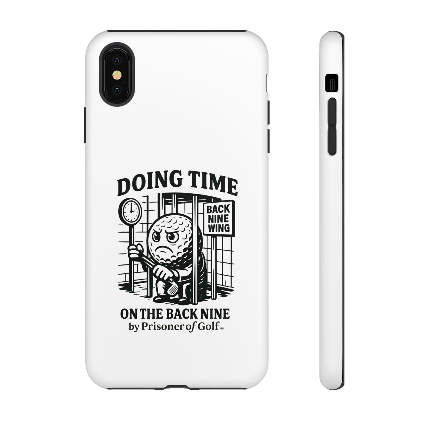 Doing Time on the Back Nine, Golf-Themed Phone Case, Funny Golf Gift, Golfer Accessory, Golf Lover's Case, Unique Sports Merchandise