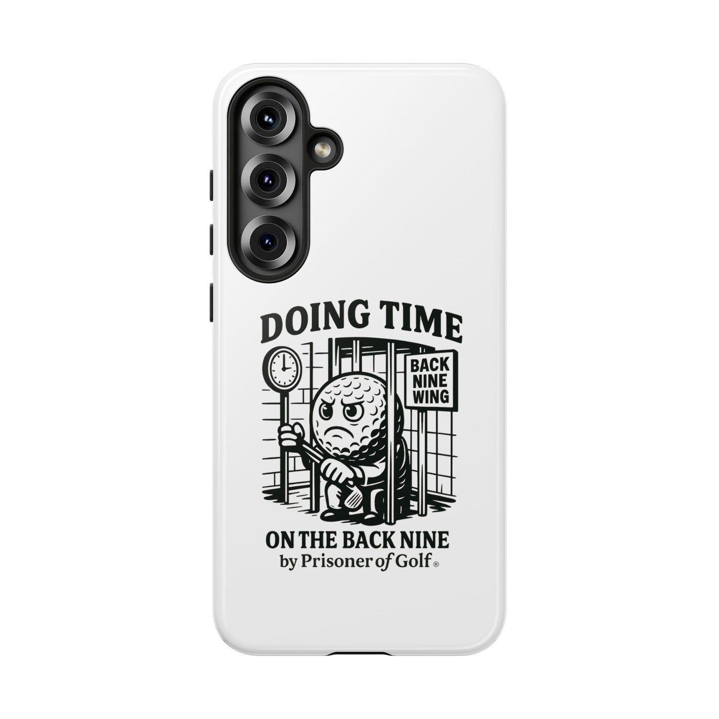 Doing Time on the Back Nine, Golf-Themed Phone Case, Funny Golf Gift, Golfer Accessory, Golf Lover's Case, Unique Sports Merchandise
