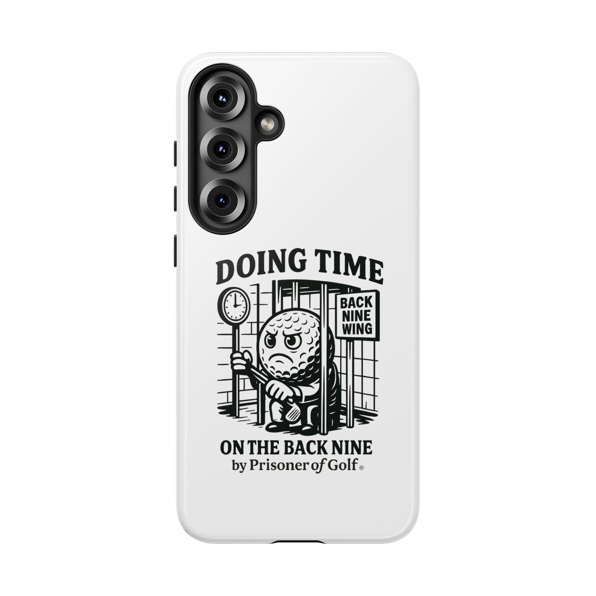 Doing Time on the Back Nine, Golf-Themed Phone Case, Funny Golf Gift, Golfer Accessory, Golf Lover's Case, Unique Sports Merchandise