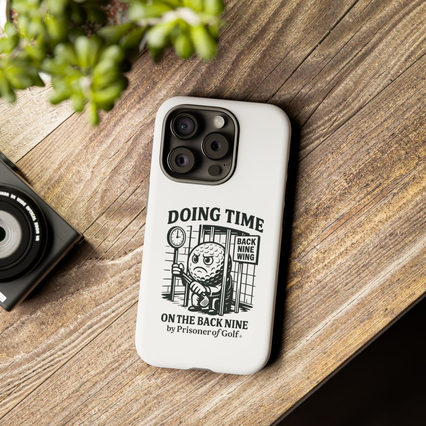 Doing Time on the Back Nine, Golf-Themed Phone Case, Funny Golf Gift, Golfer Accessory, Golf Lover's Case, Unique Sports Merchandise