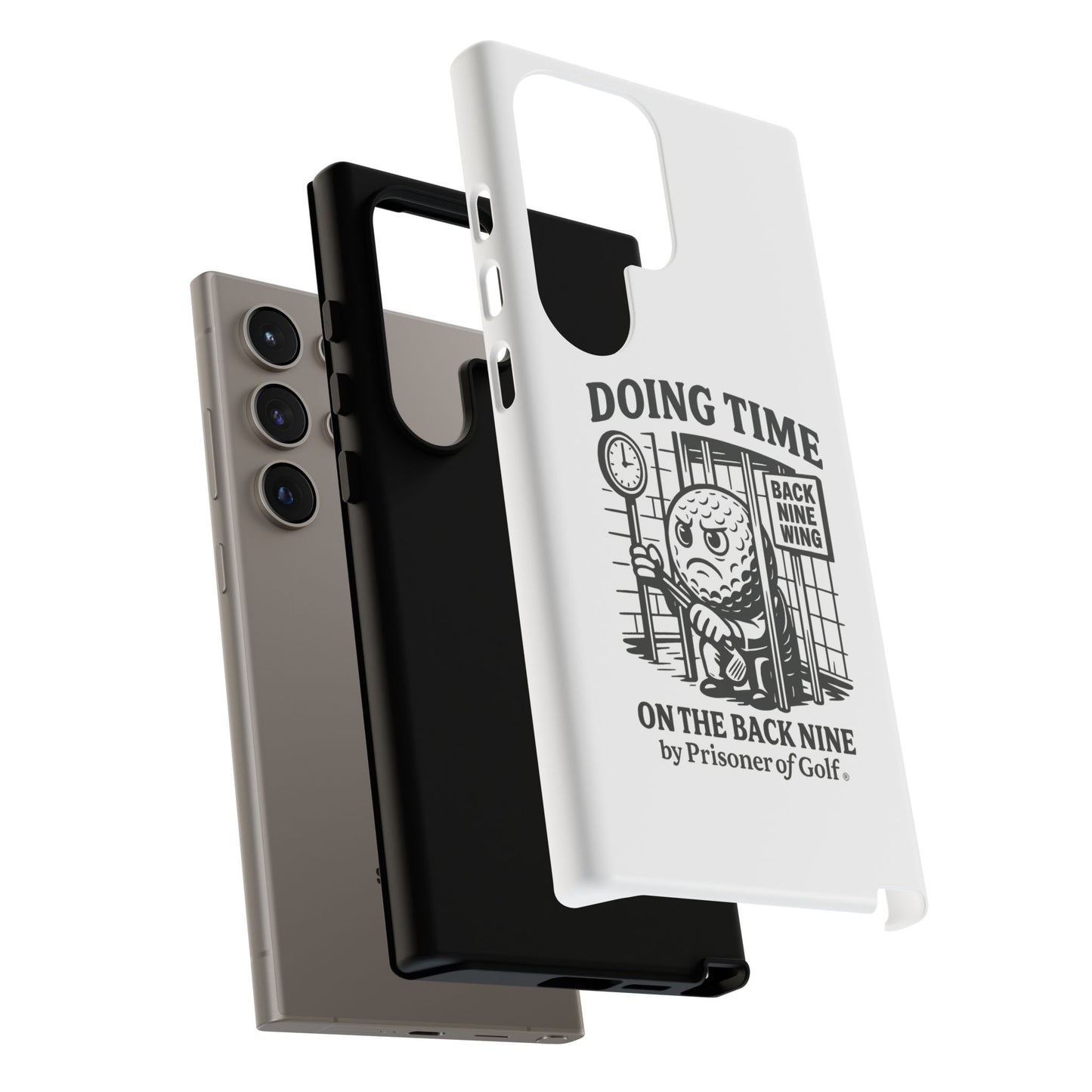 Doing Time on the Back Nine, Golf-Themed Phone Case, Funny Golf Gift, Golfer Accessory, Golf Lover's Case, Unique Sports Merchandise