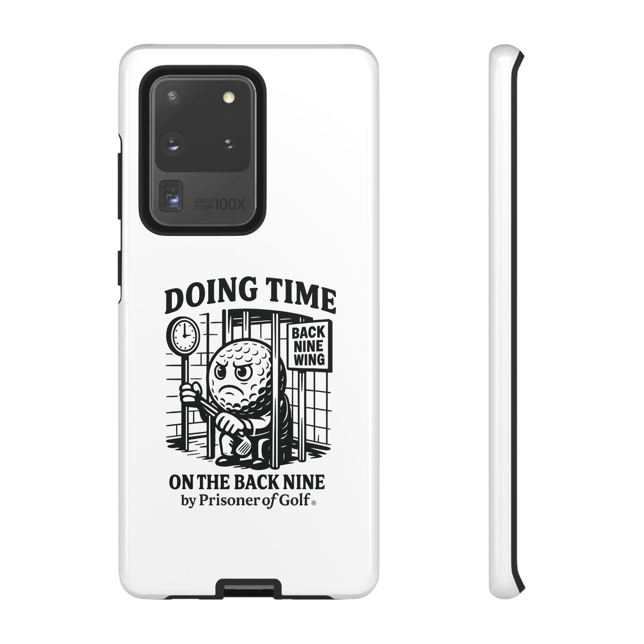 Doing Time on the Back Nine, Golf-Themed Phone Case, Funny Golf Gift, Golfer Accessory, Golf Lover's Case, Unique Sports Merchandise