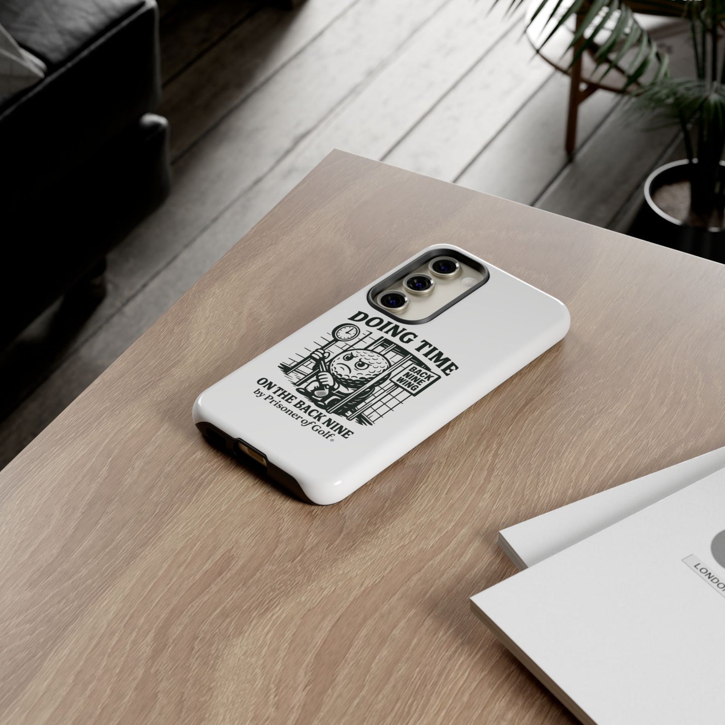 Doing Time on the Back Nine, Golf-Themed Phone Case, Funny Golf Gift, Golfer Accessory, Golf Lover's Case, Unique Sports Merchandise