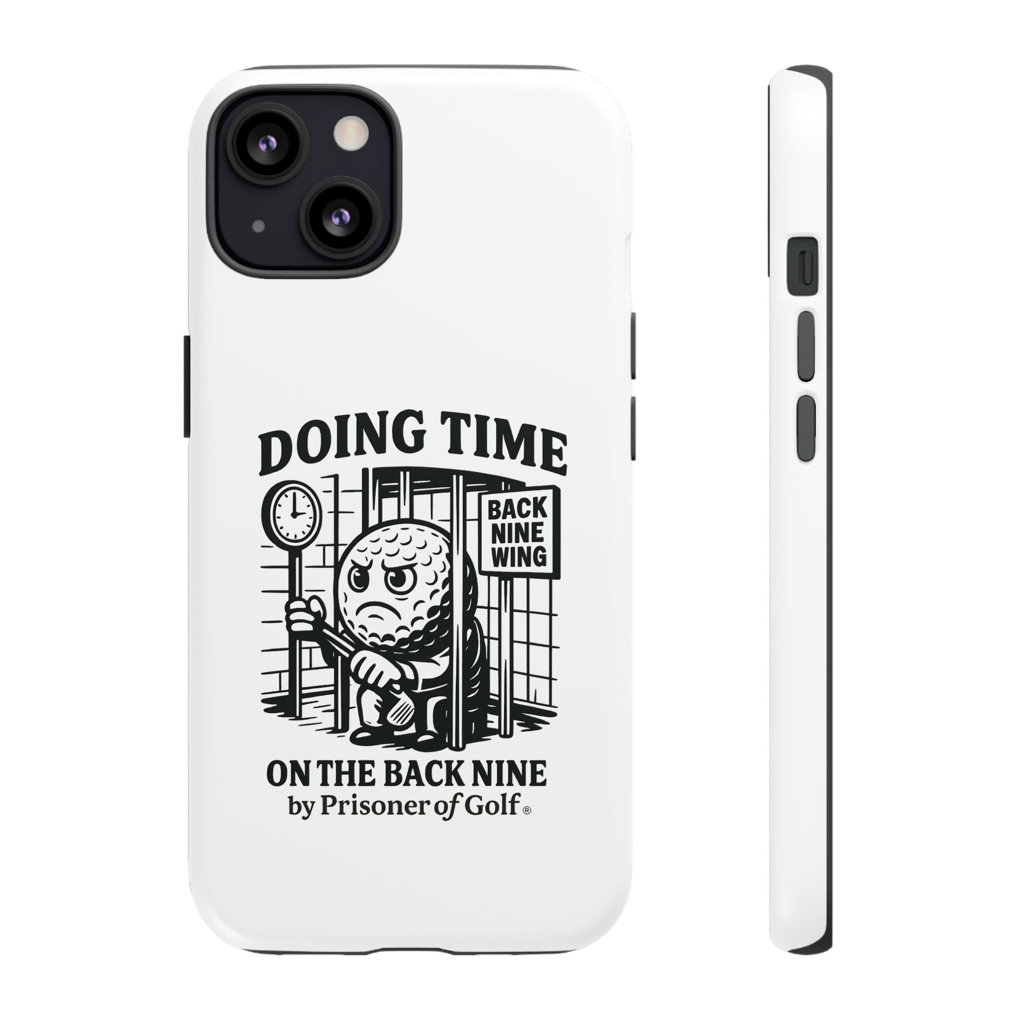 Doing Time on the Back Nine, Golf-Themed Phone Case, Funny Golf Gift, Golfer Accessory, Golf Lover's Case, Unique Sports Merchandise