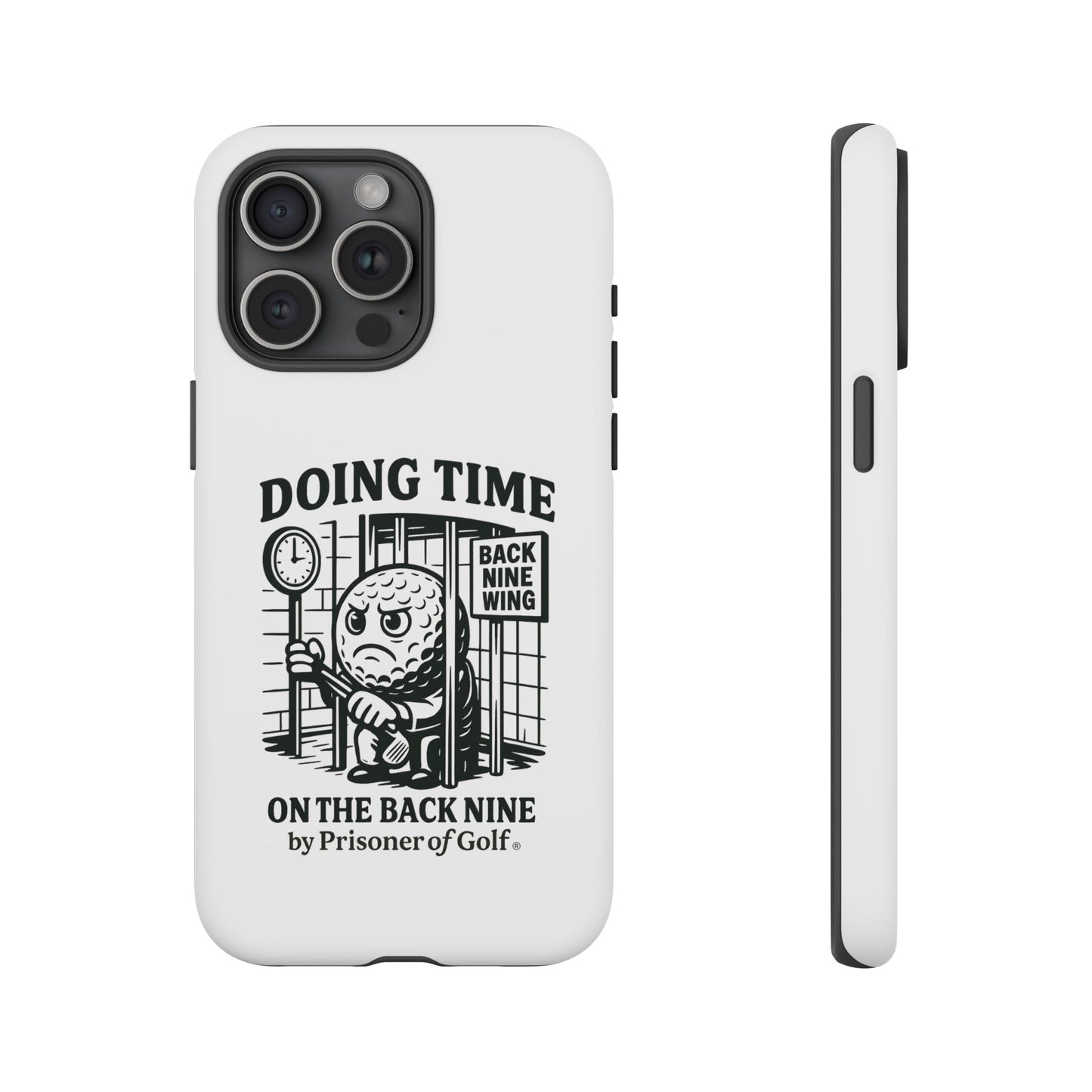 Doing Time on the Back Nine, Golf-Themed Phone Case, Funny Golf Gift, Golfer Accessory, Golf Lover's Case, Unique Sports Merchandise