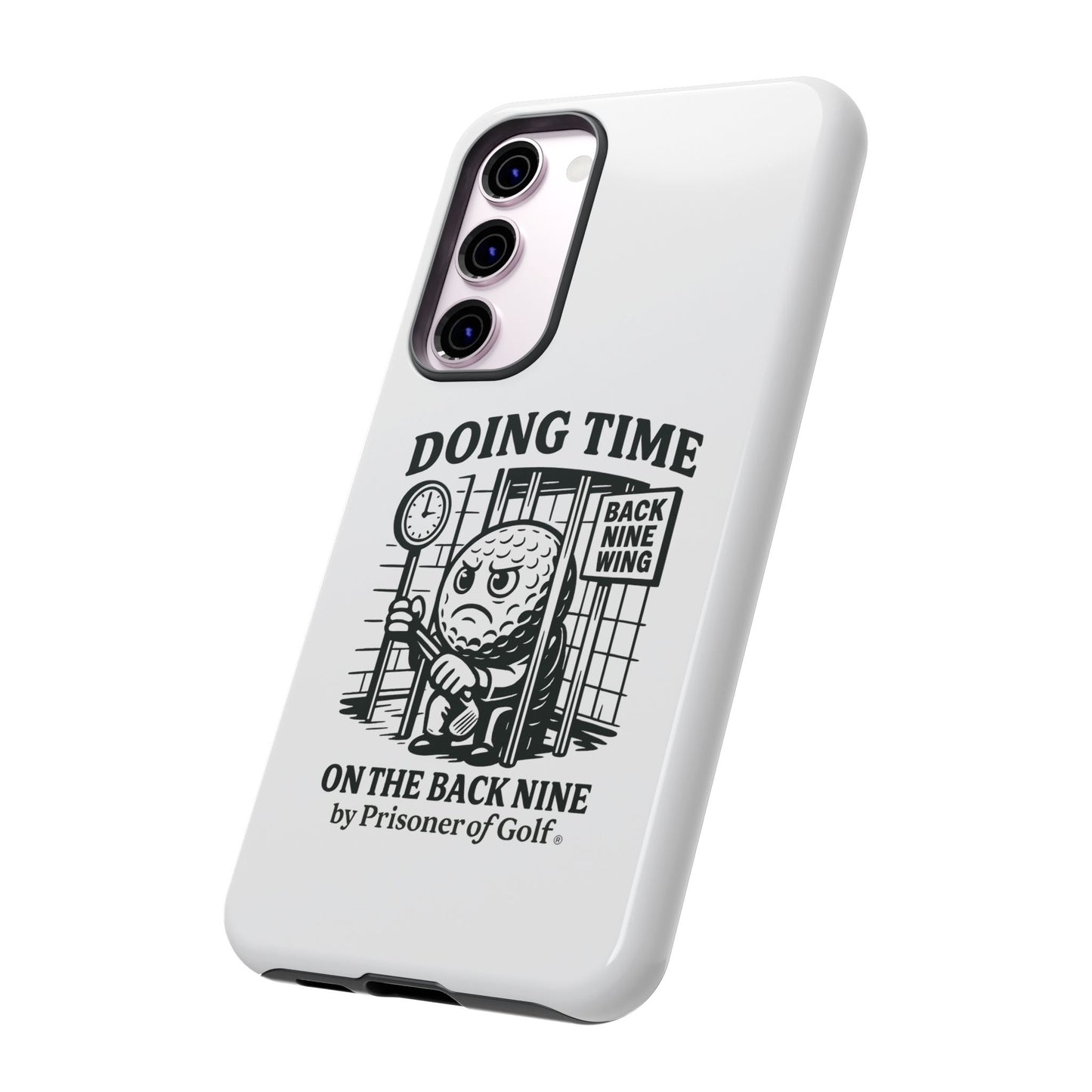 Doing Time on the Back Nine, Golf-Themed Phone Case, Funny Golf Gift, Golfer Accessory, Golf Lover's Case, Unique Sports Merchandise